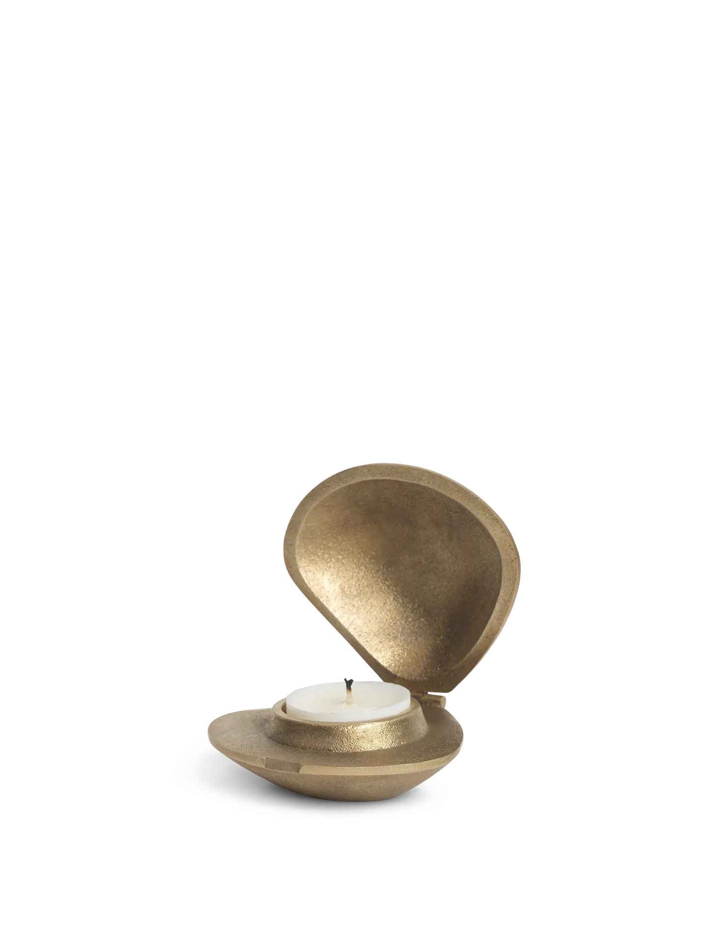 Clam Candle Holder - Brass