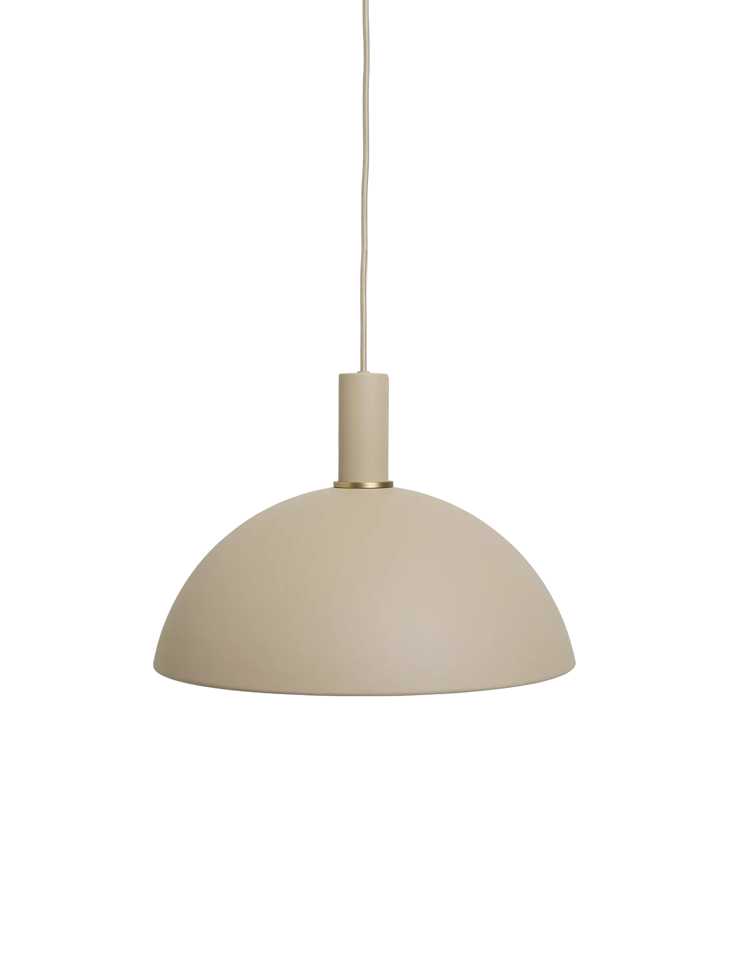 Collect Lighting Dome Pendant Shade - Cashmere, Metal
