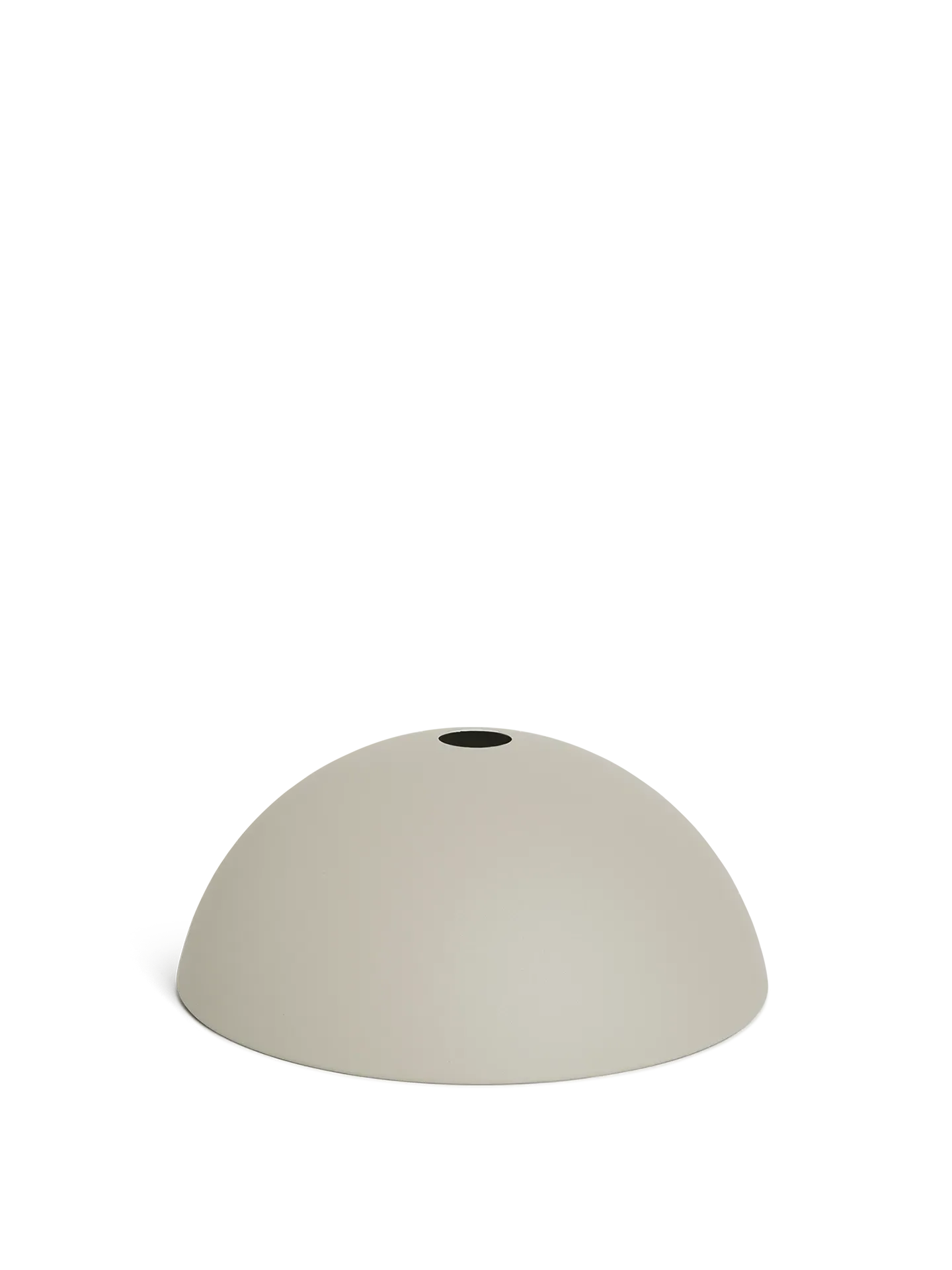 Collect Lighting Dome Pendant Shade - Light Grey, Metal