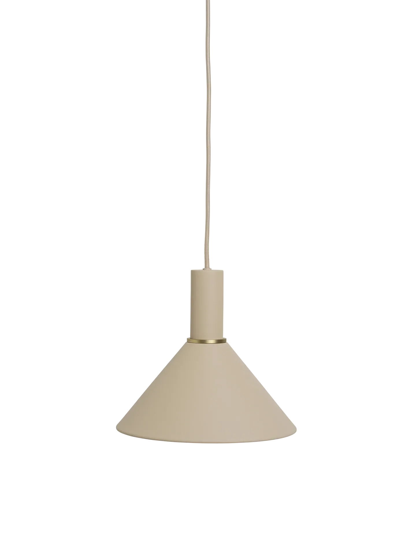 Cone Lampshade - Cashmere, Metal