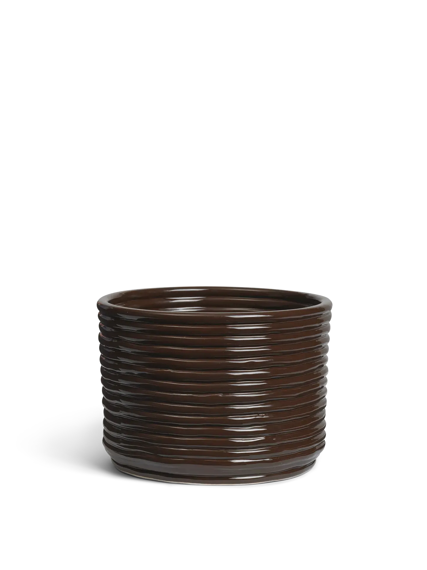 Corduroy Pot - Carob Brown, Ceramic image