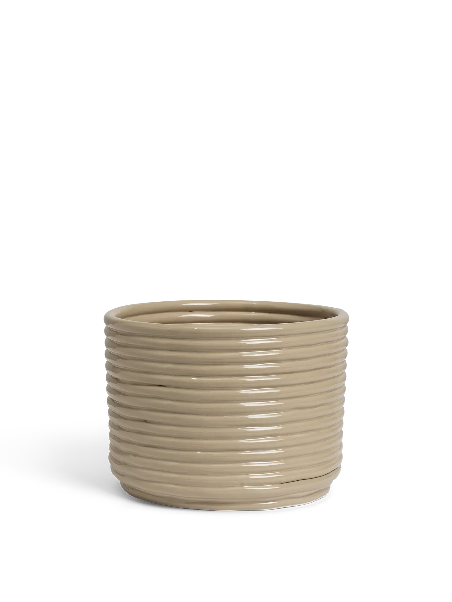 Corduroy Pot - Cashmere, Ceramic