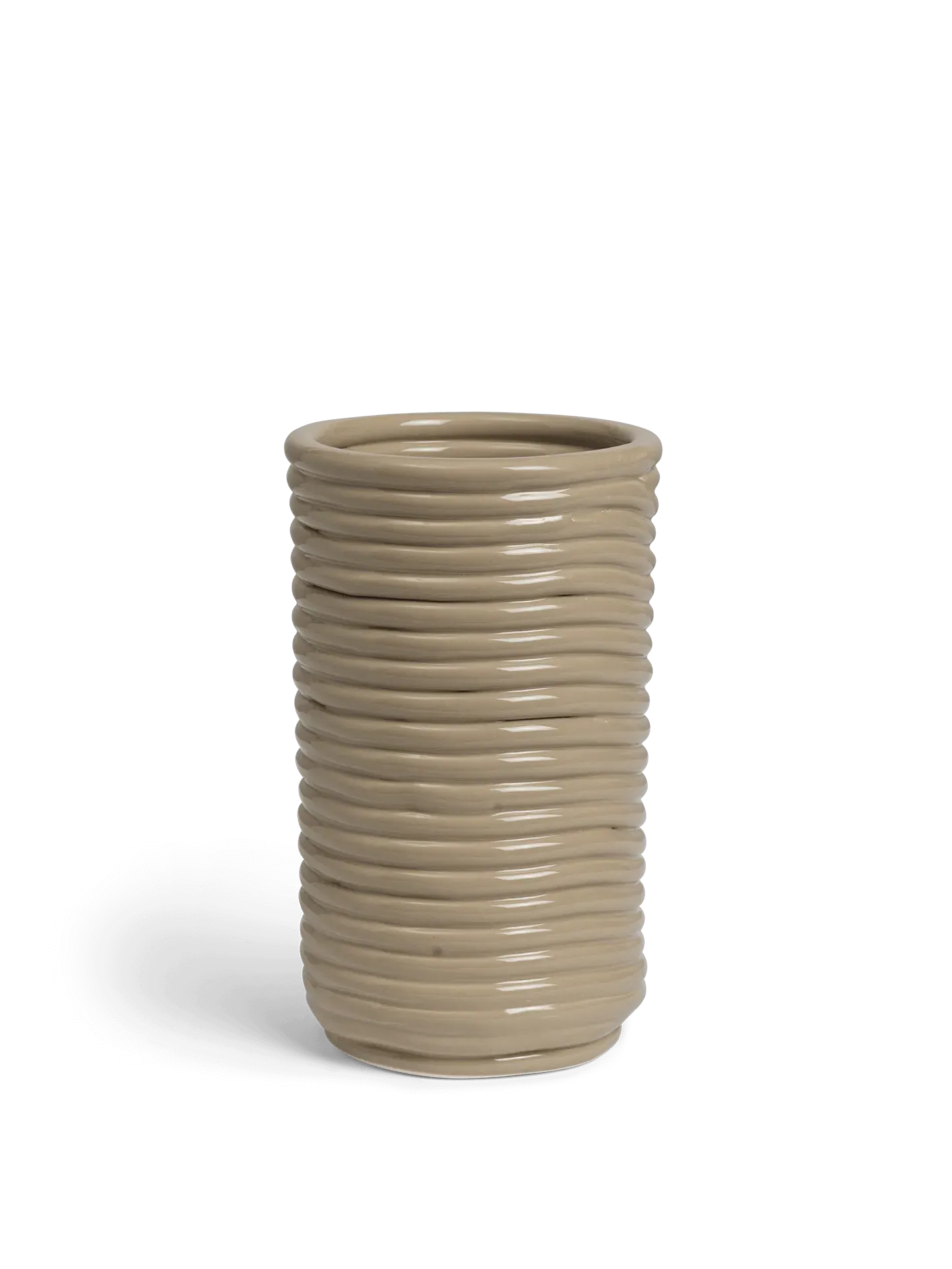 Corduroy Vase - Cashmere, Glazed Ceramic