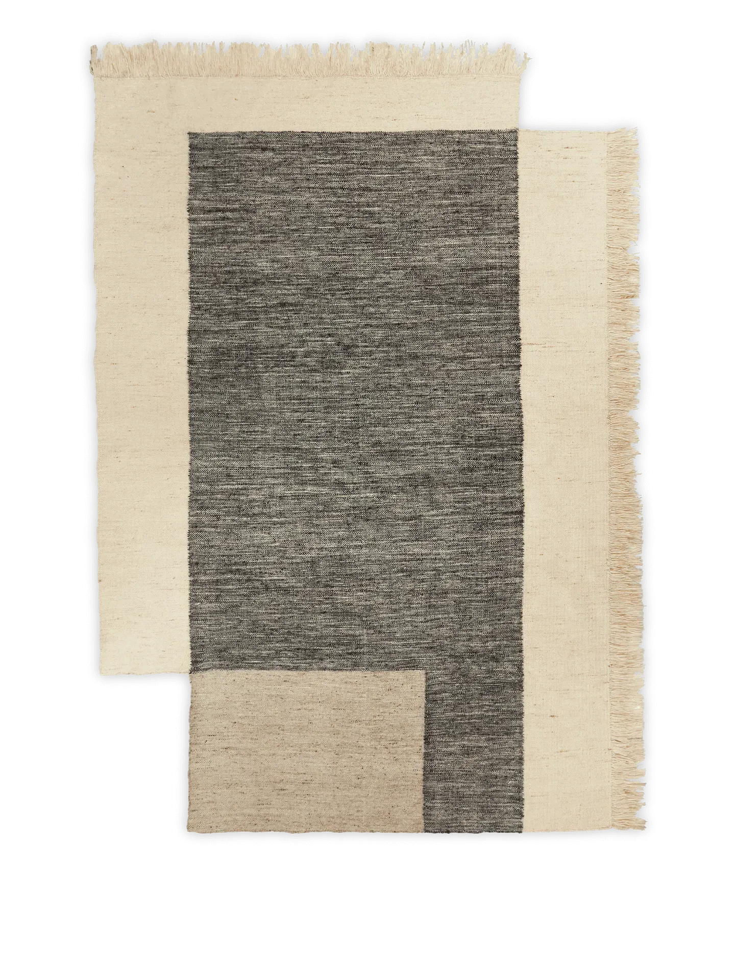 Counter Rug - Charcoal/Off-white, Wool