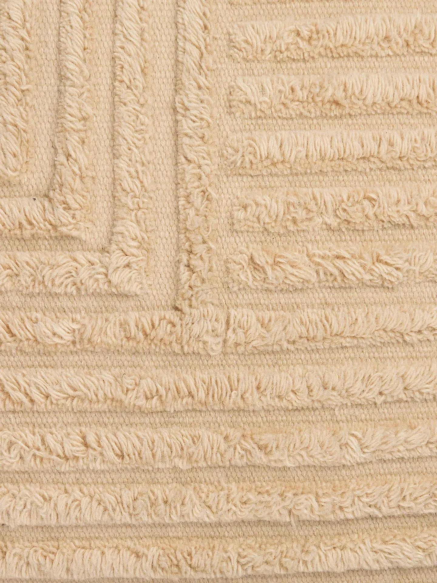 Crease Large Wool Cushion - Light Sand