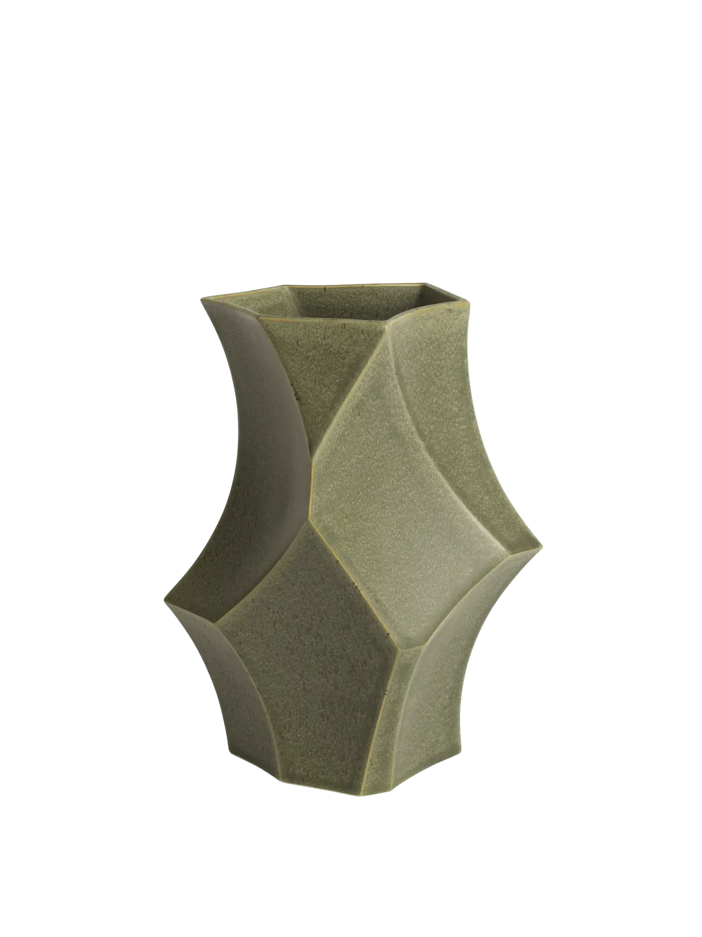 Cueva Small Vase - Dark Sage, Ceramic