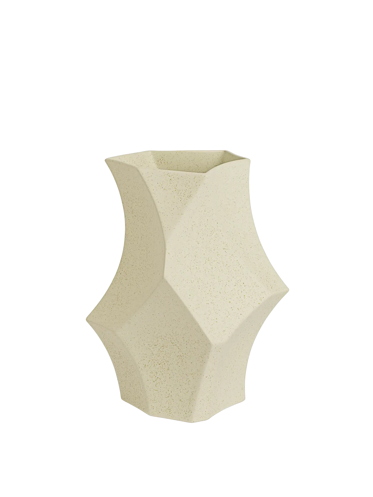 Cueva Small Vase - Off-White, Ceramic