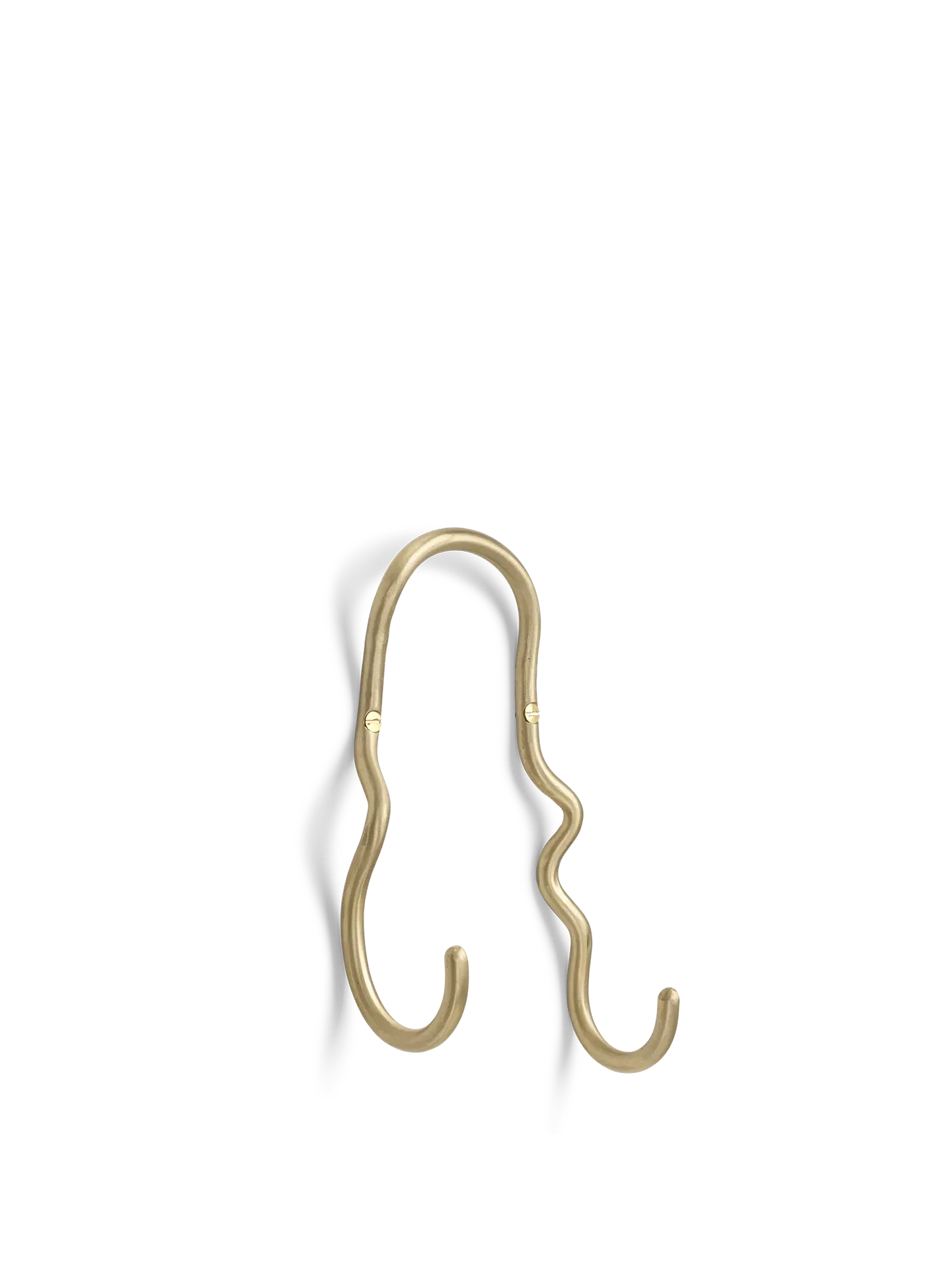 Curvature Double Hook - Brass image