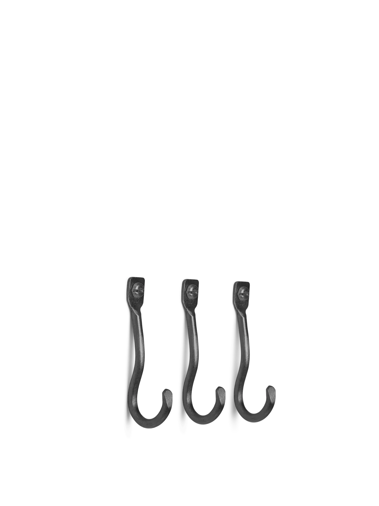 Curvature Hooks Set of 3 - Black Brass image