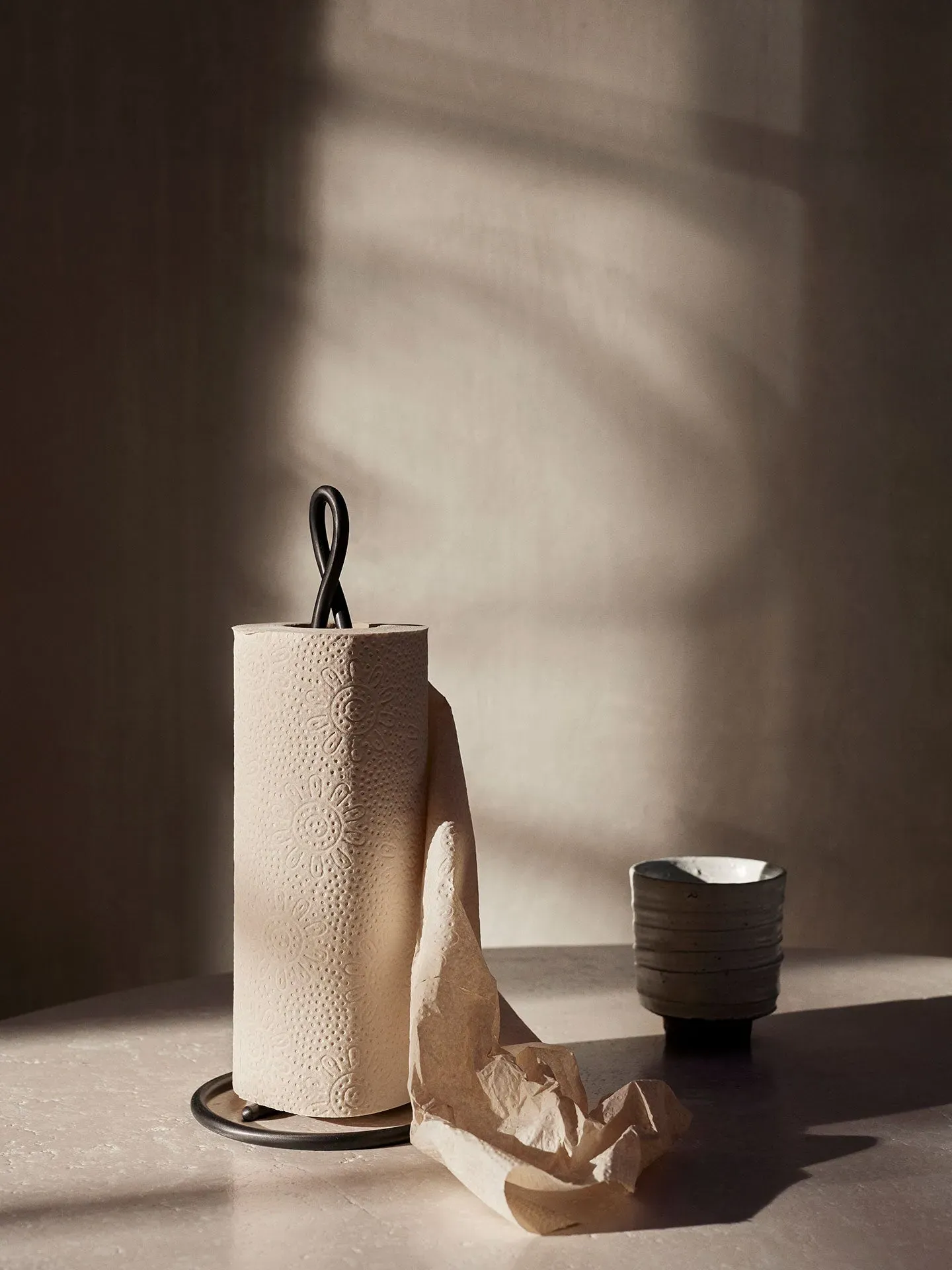 Curvature Paper Towel Holder - Black Brass