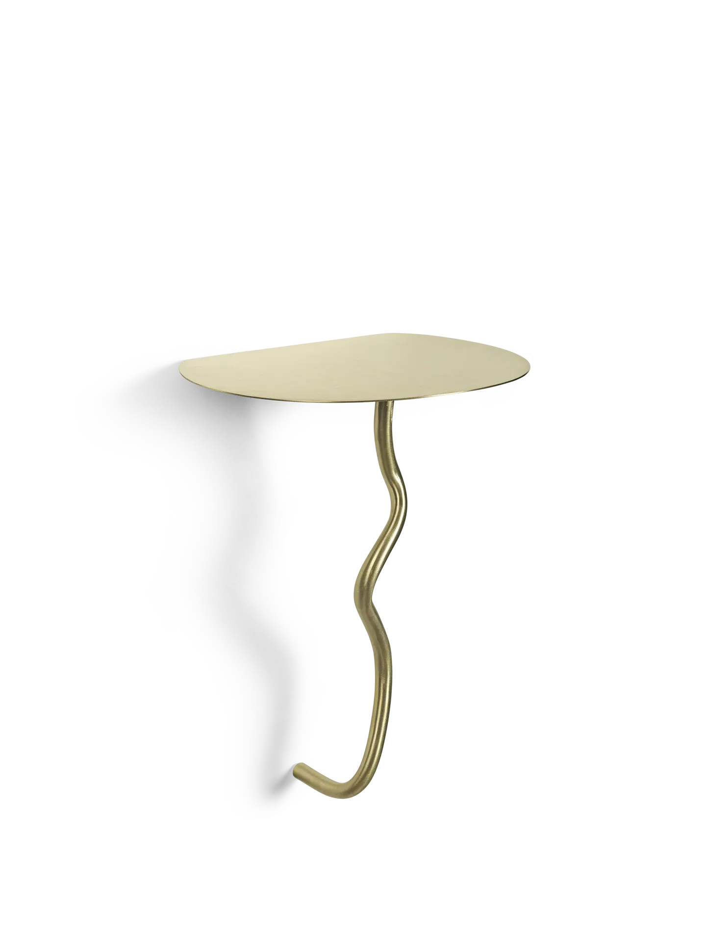 Curvature Wall Table - Brass