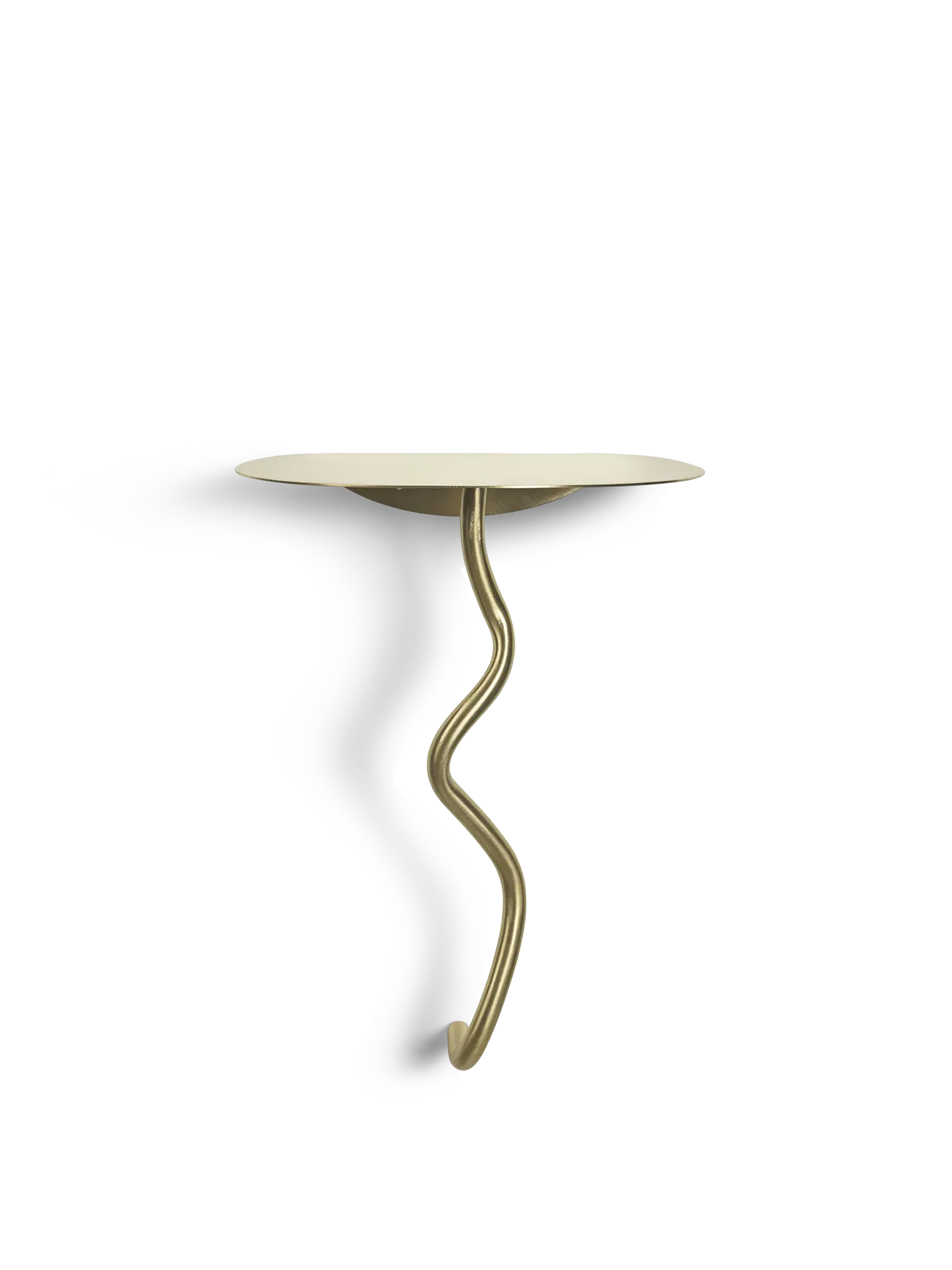 Curvature Wall Table - Brass image