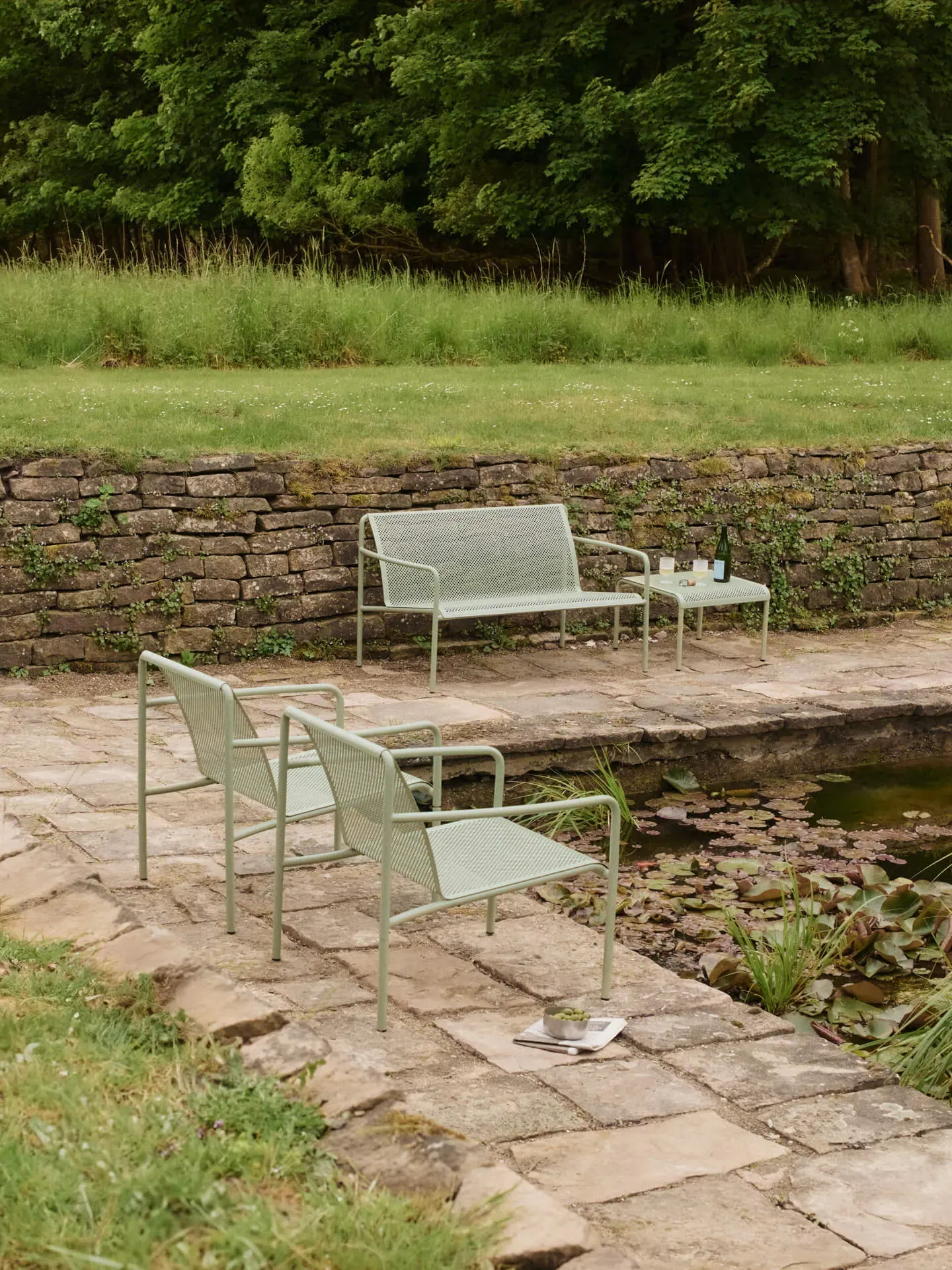 Dapple 2-Seater Lounge Chair - Tea Green