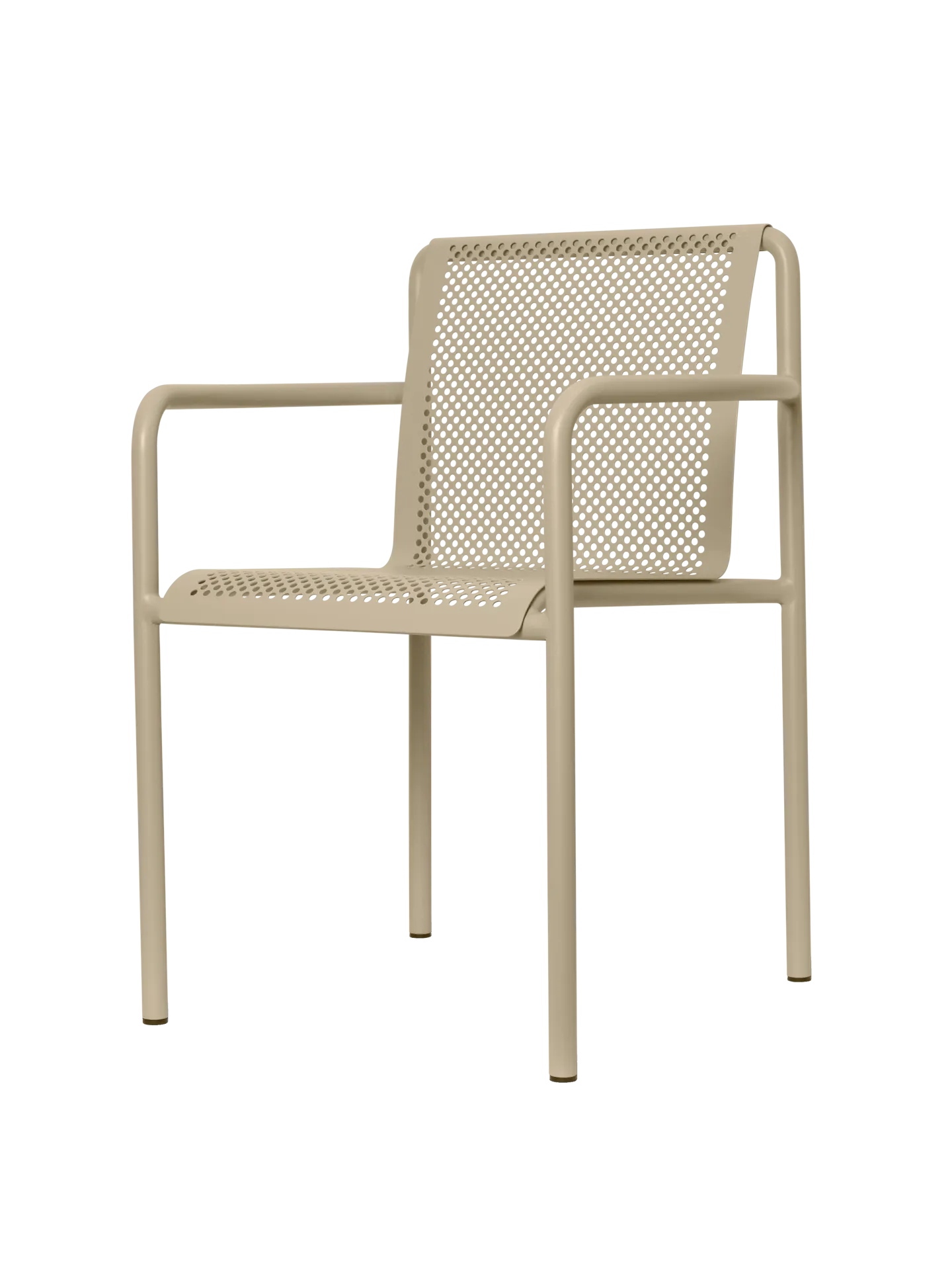 Dapple Chair with Arms - Cashmere, Steel
