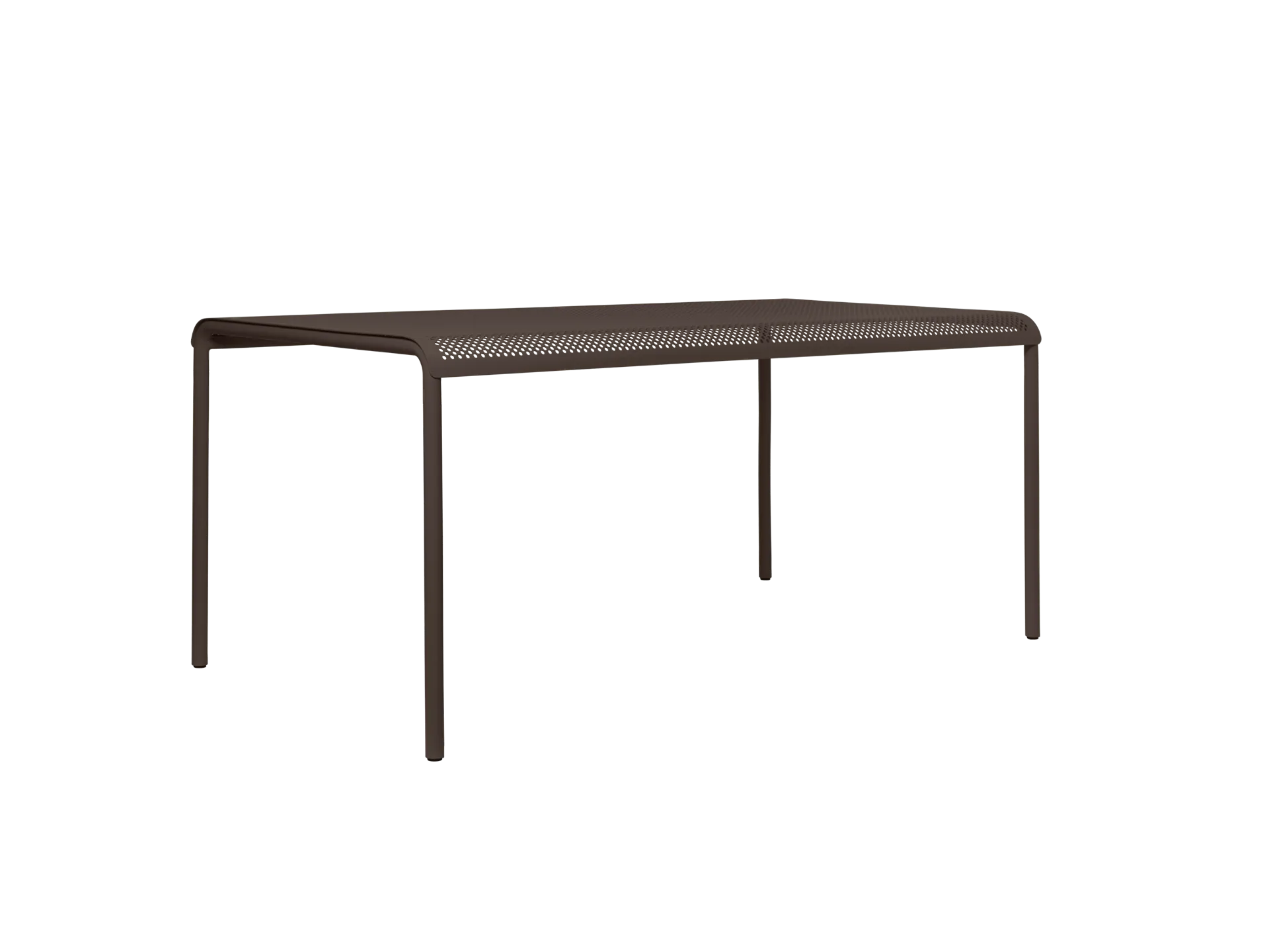 Dapple Large Dining Table - Dark Chocolate, Steel