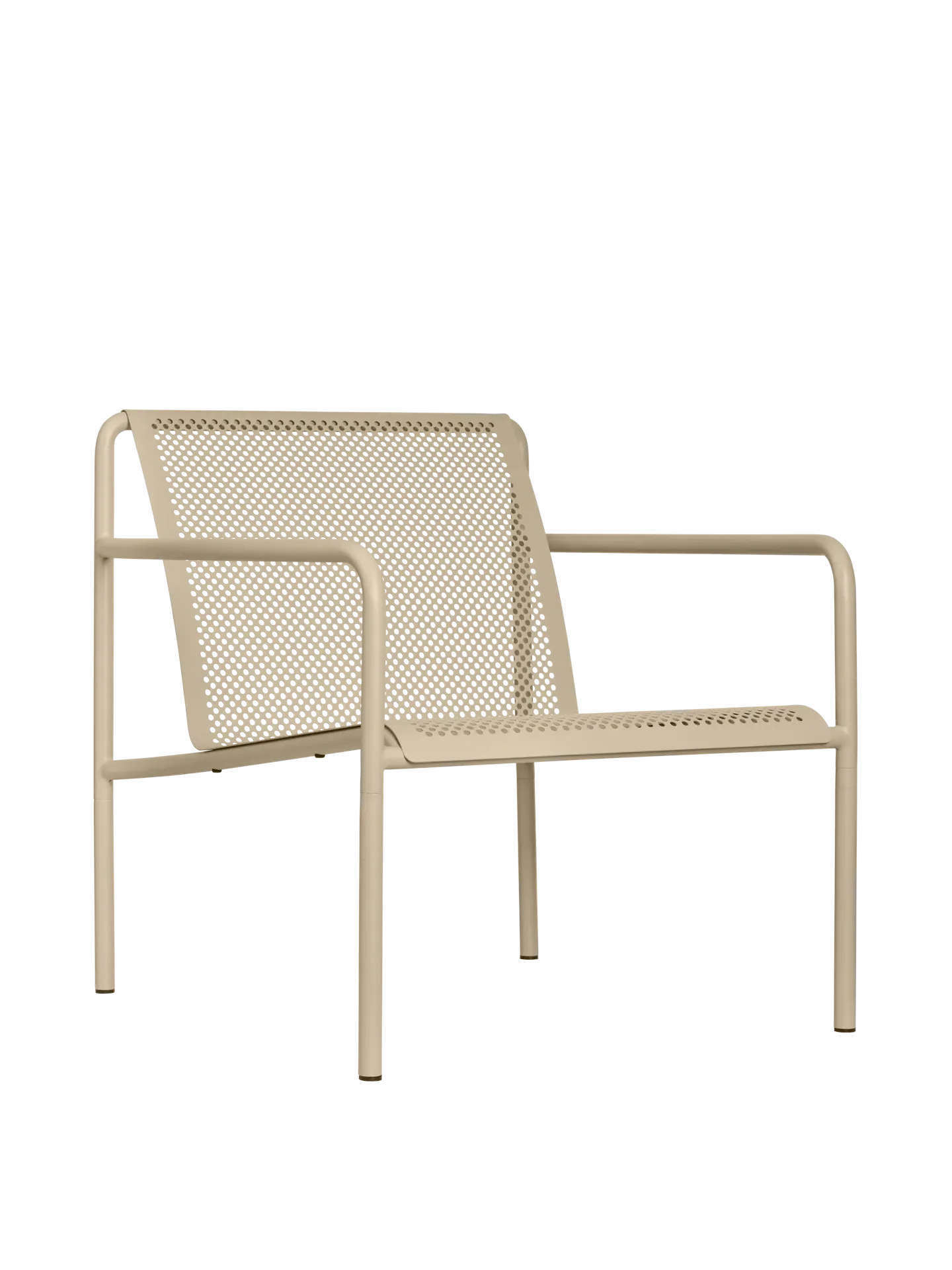 Dapple Lounge Chair with Arms - Cashmere, Steel image