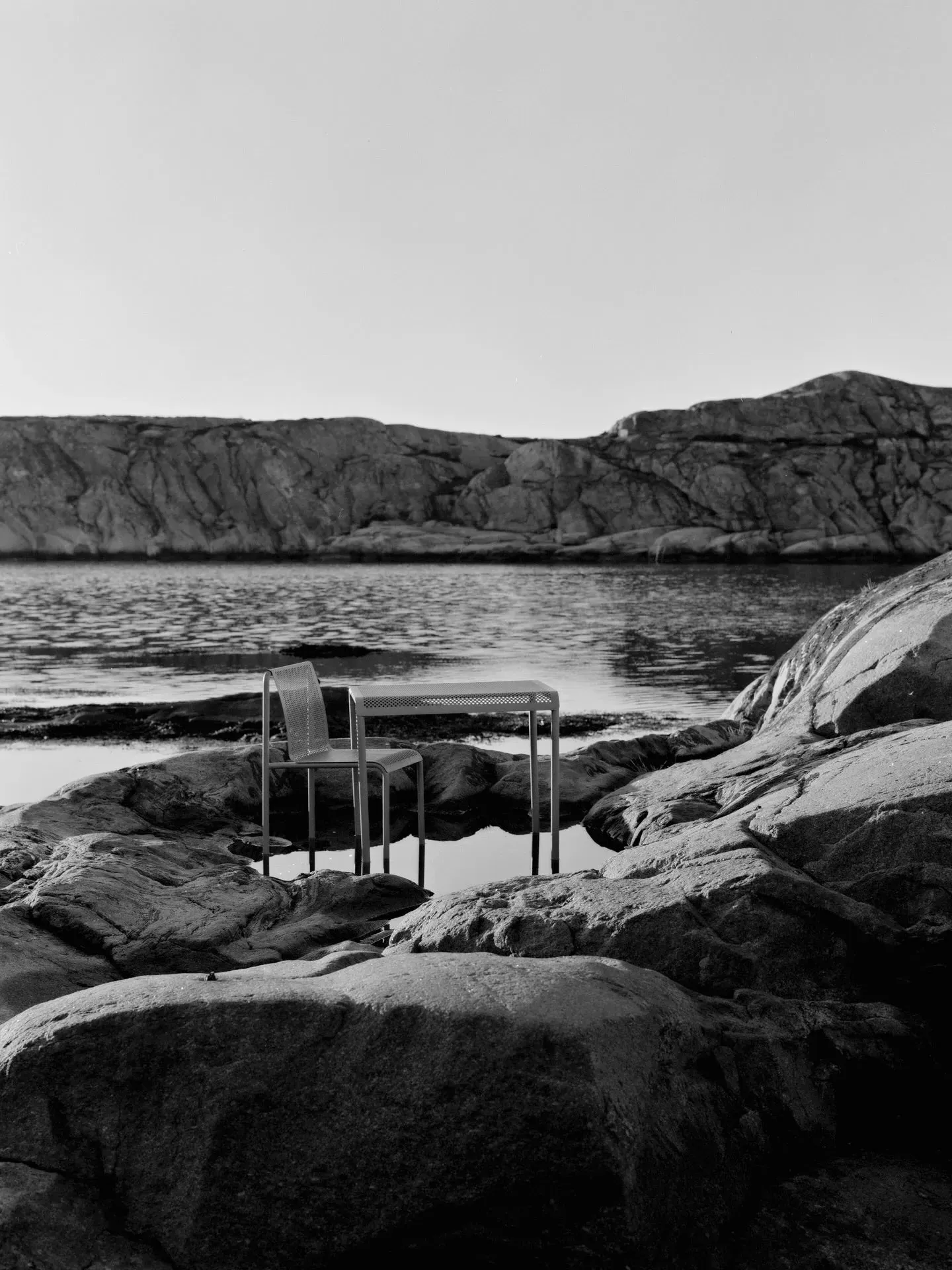 Dapple Square Dining Table - Cashmere, Steel