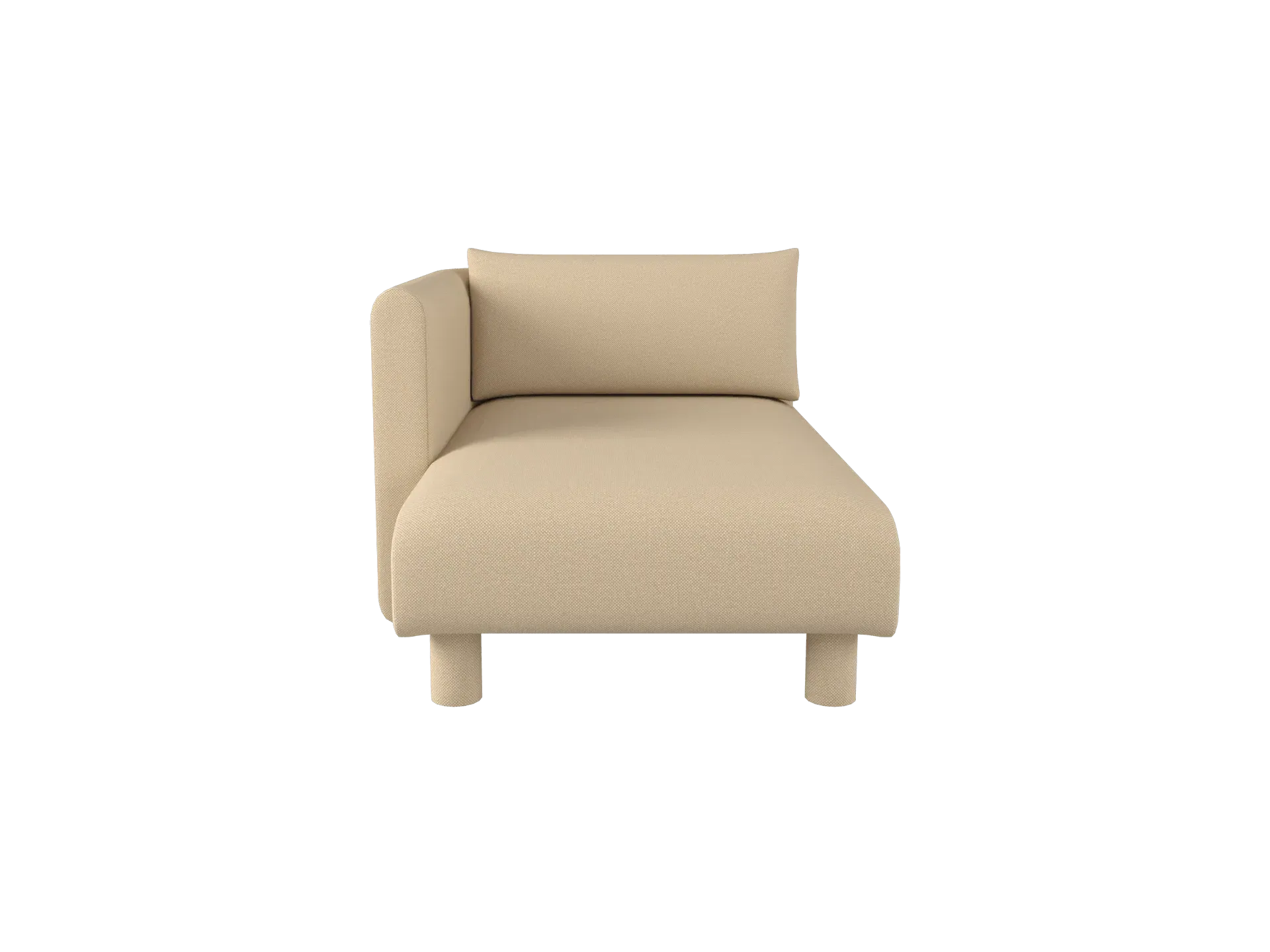 Dase Chaise Longue Right - Beige, Hallingdal