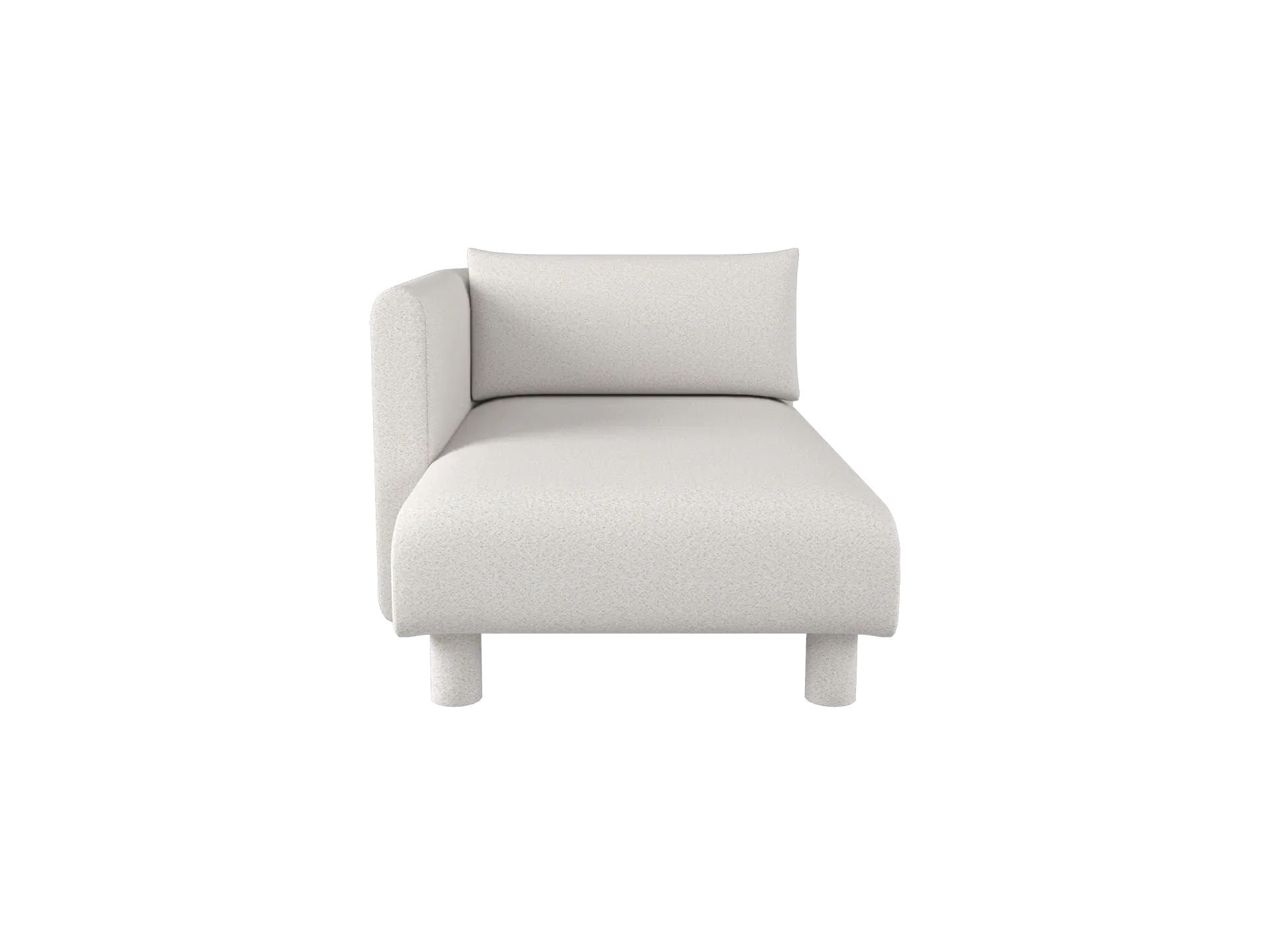 Dase Chaise Longue Right - Off-white, Bouclé