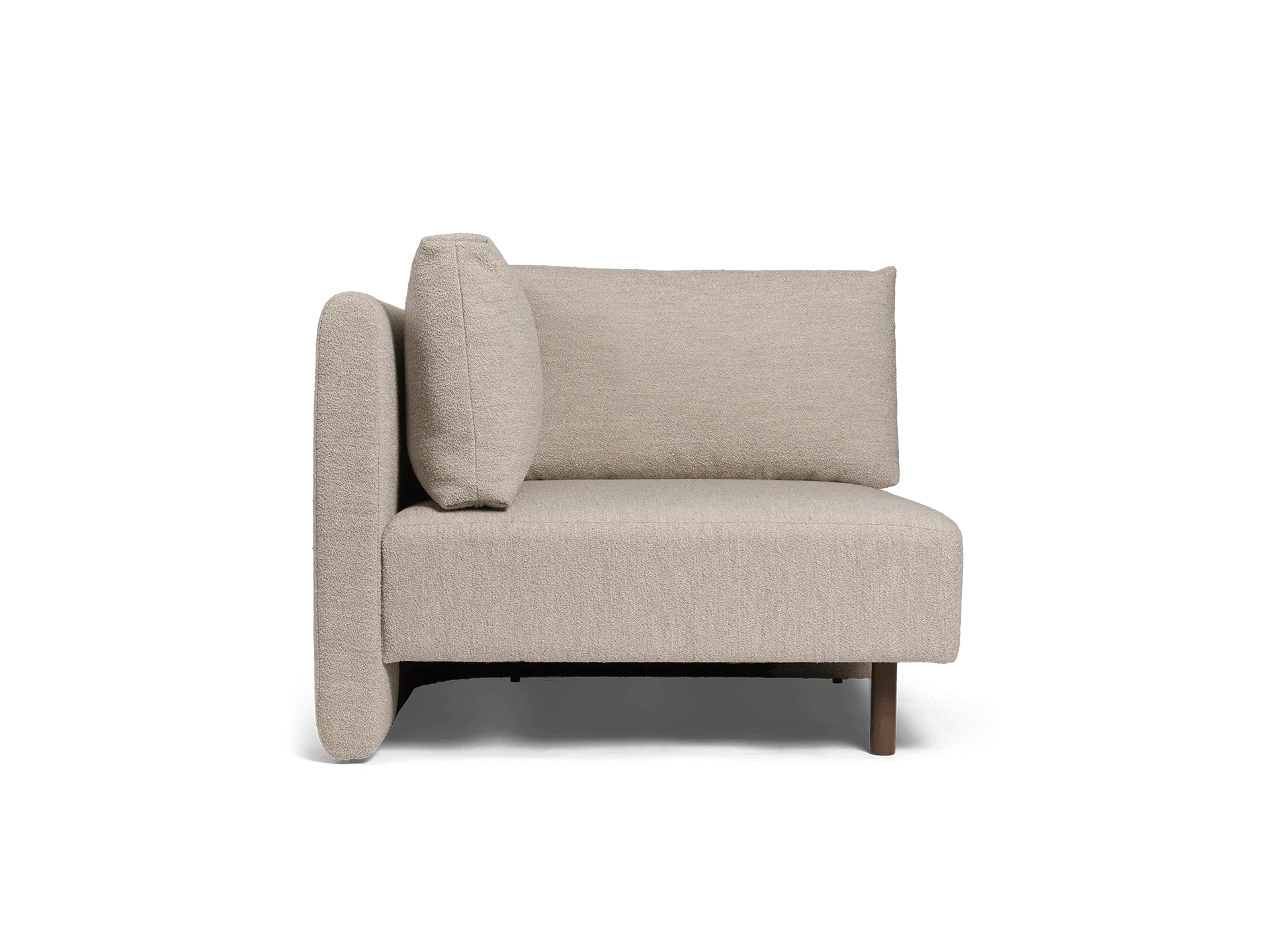 Dase Corner Sofa - Natural, Bouclé