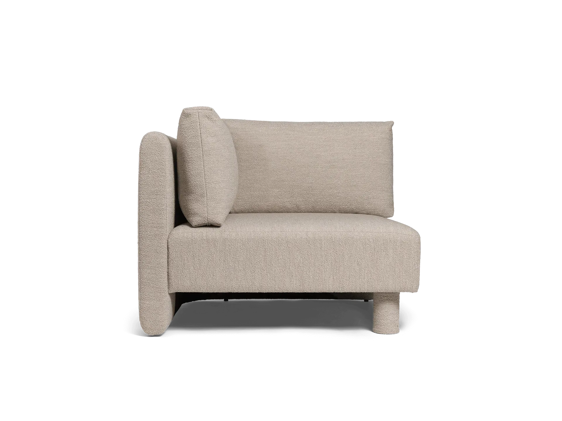 Dase Corner Sofa - Natural, Bouclé