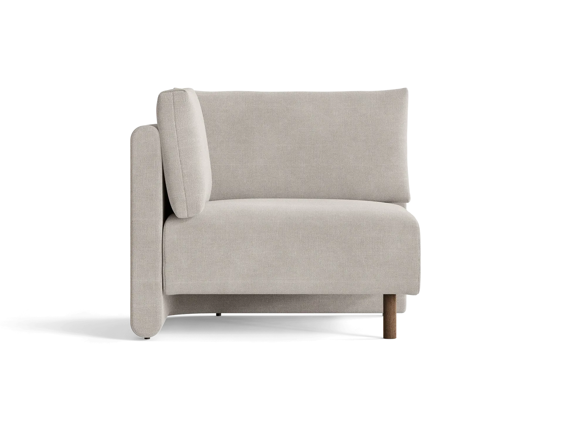Dase Corner Sofa - Natural, Cotton Linen