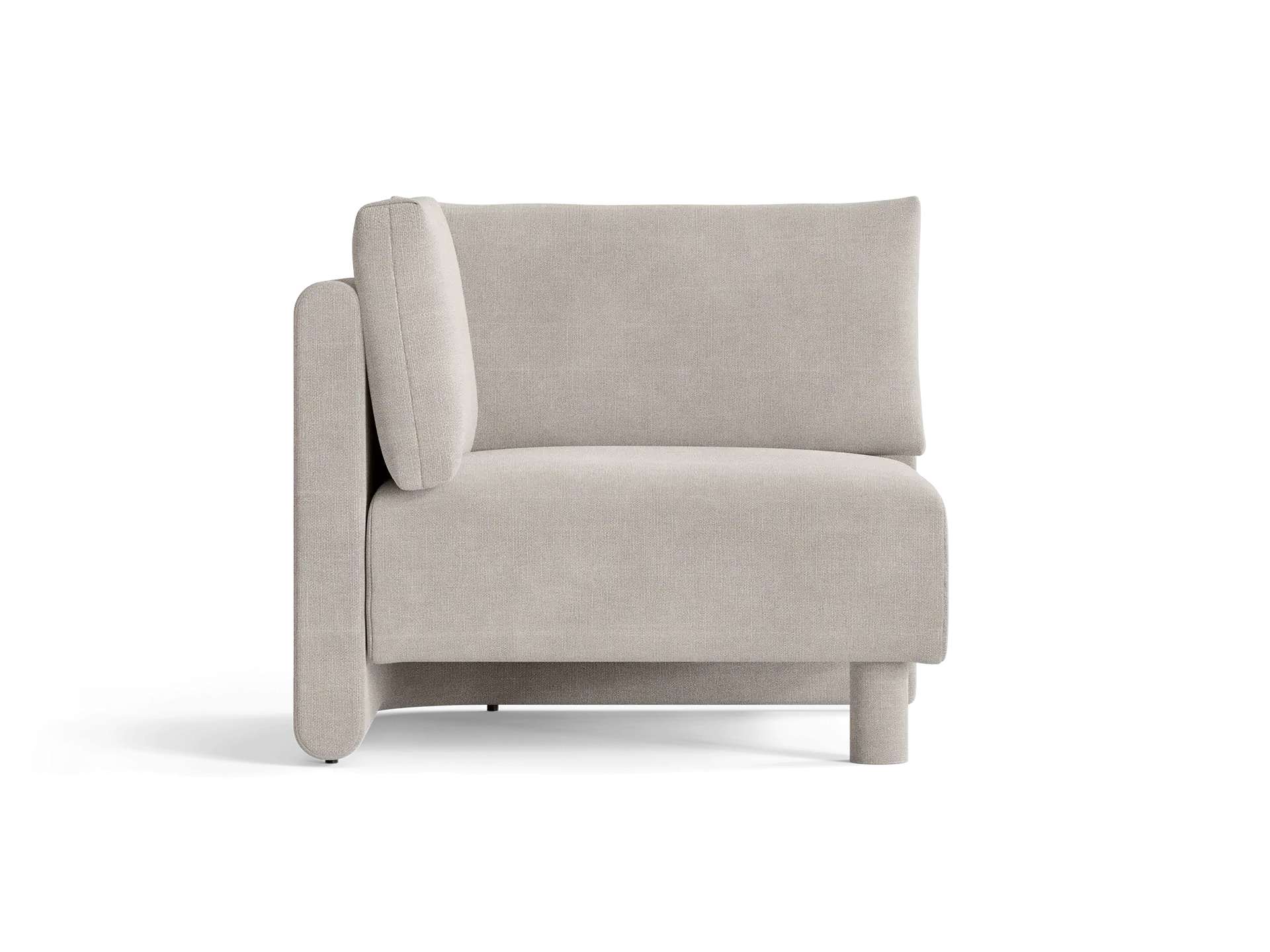 Dase Corner Sofa - Natural, Cotton Linen image