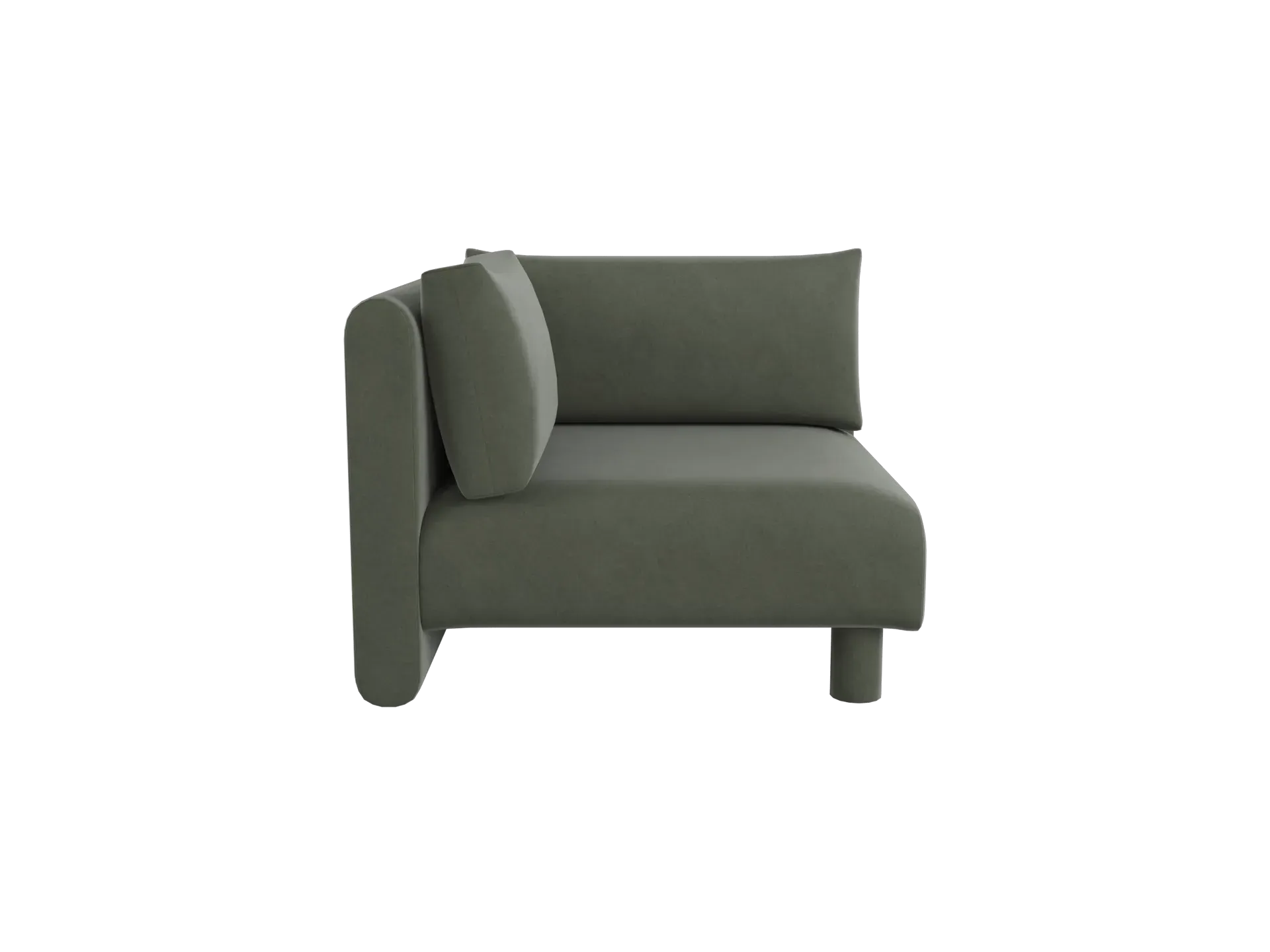 Dase Corner Sofa - Pine, Rich Velvet image