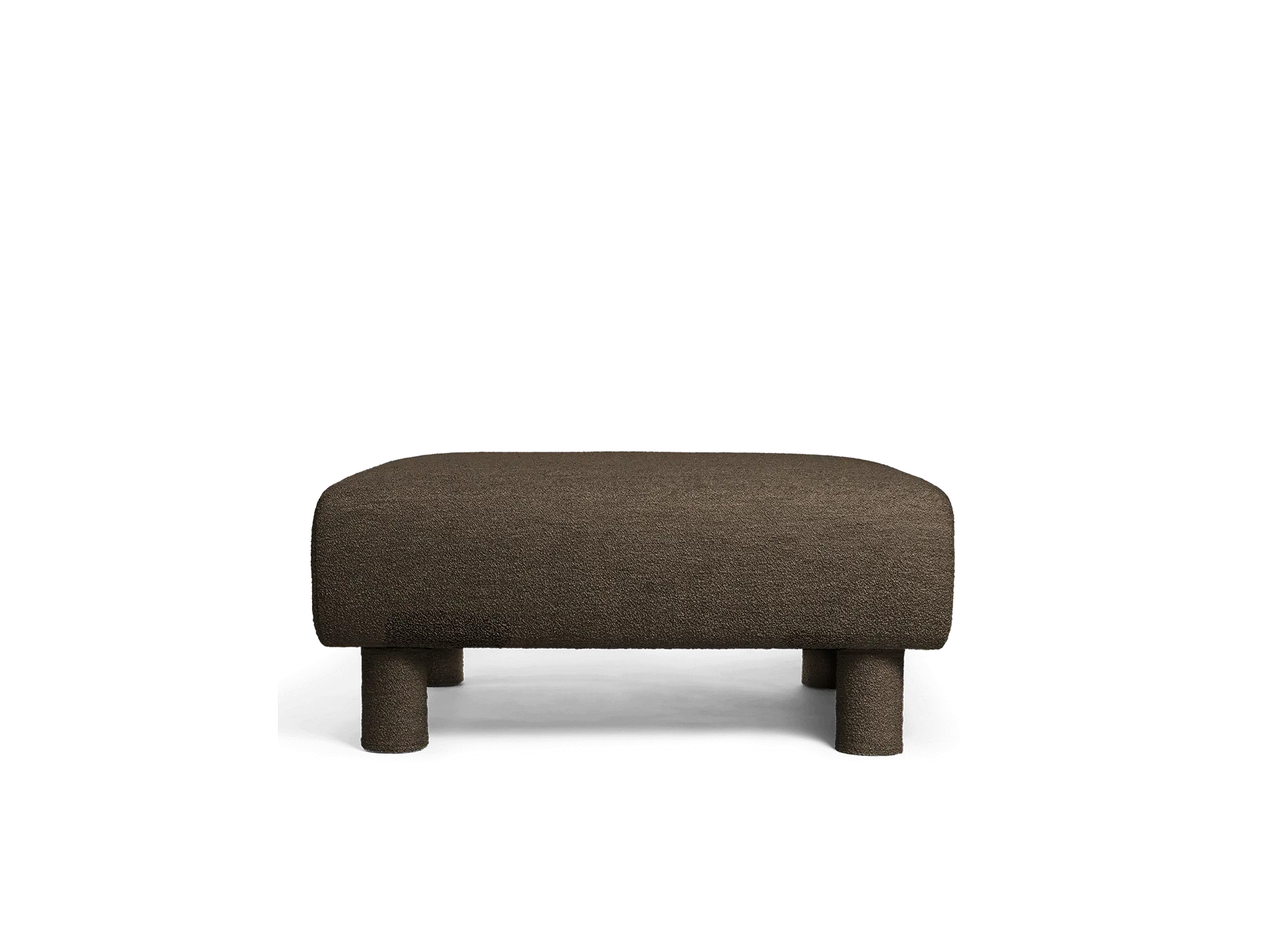 Dase Ottoman - Dark Brown, Soft Bouclé image