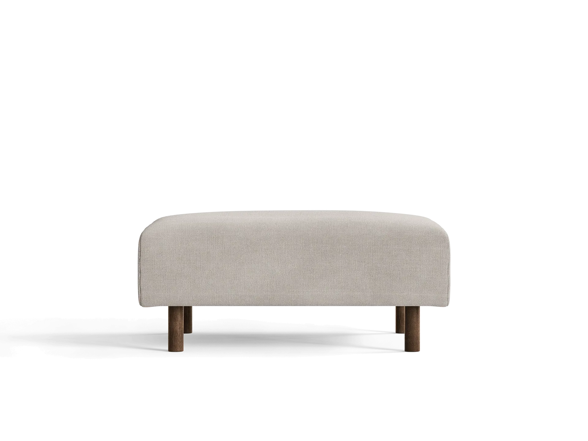 Dase Ottoman - Natural, Cotton Linen