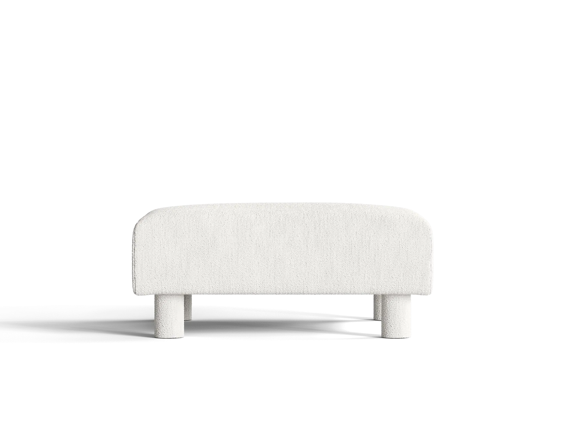 Dase Ottoman - Off-White, Bouclé