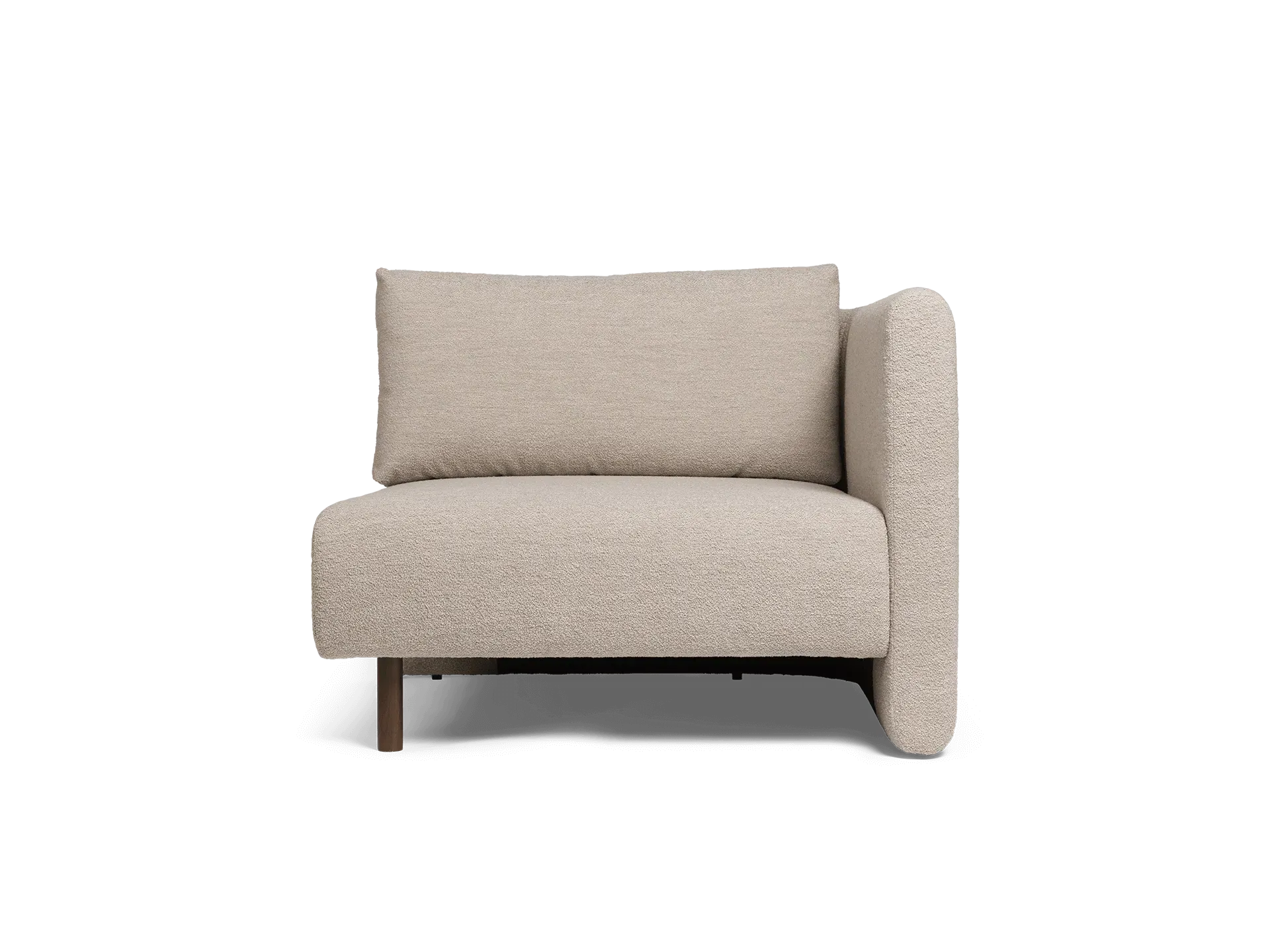 Dase Sofa Armrest Left - Natural, Bouclé