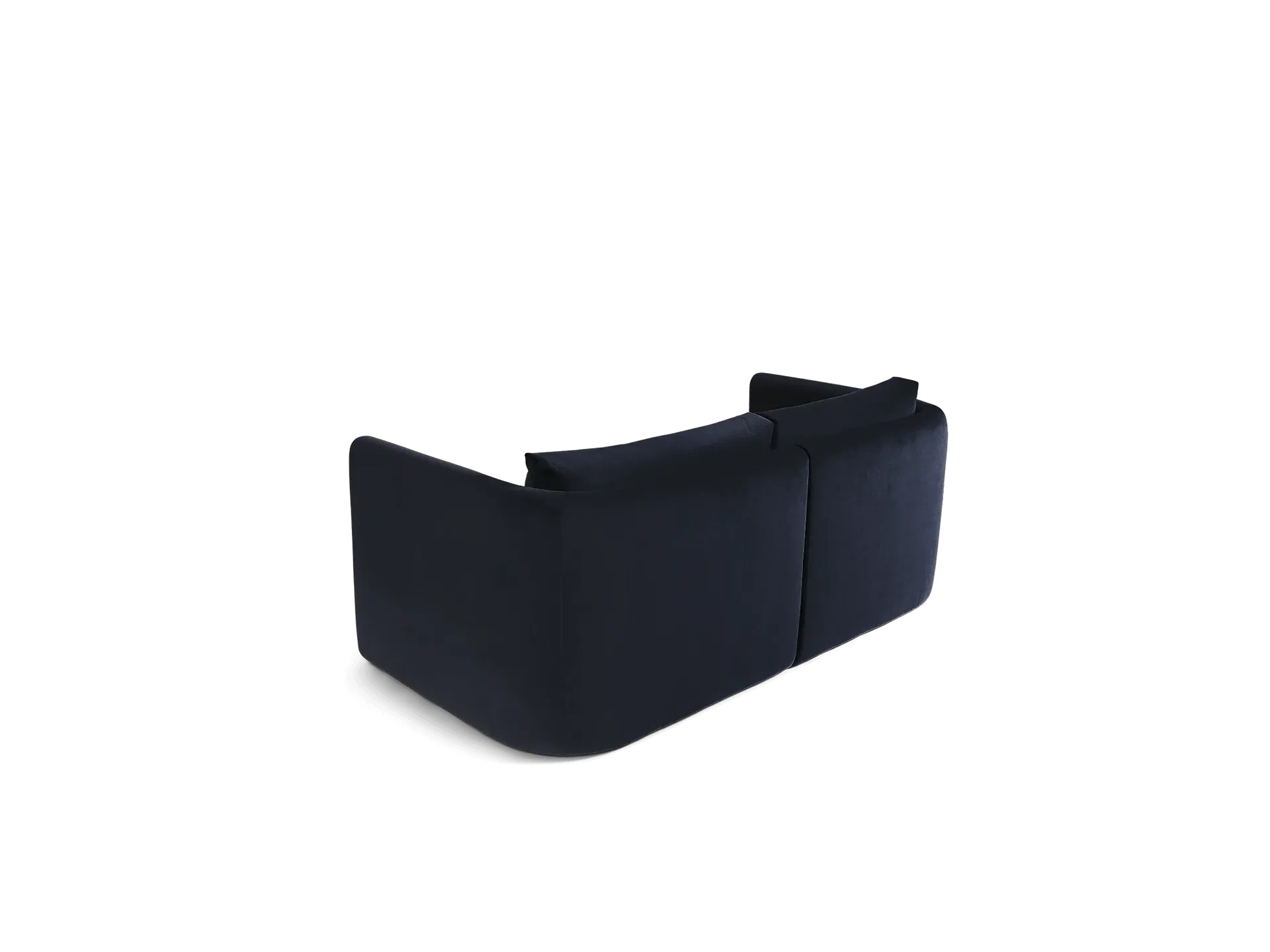 Dase Sofa Armrest Left - Navy, Velvet