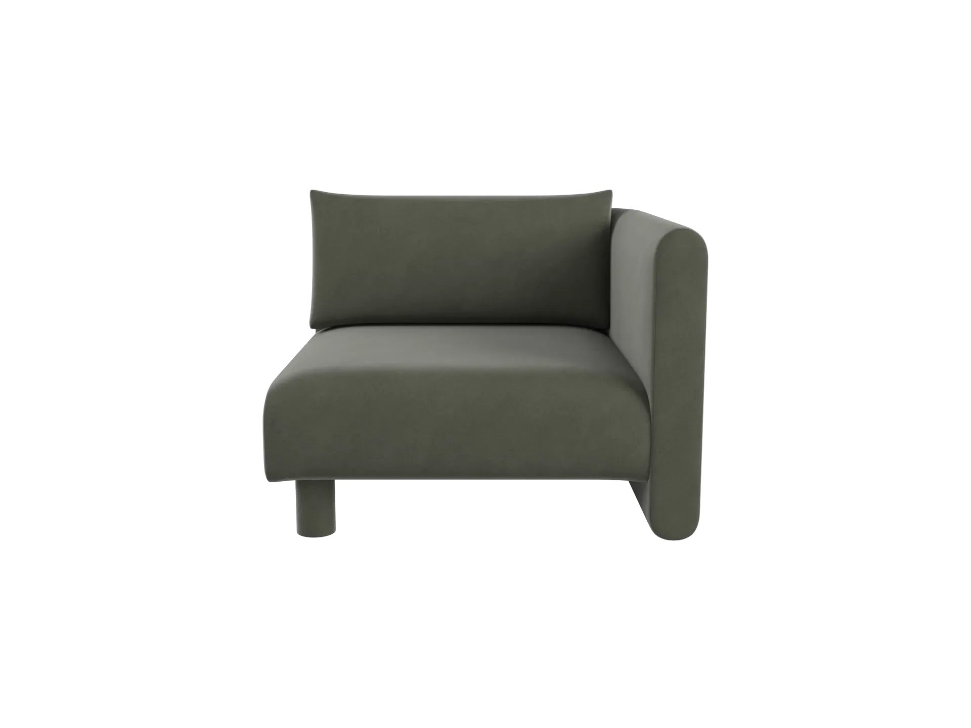 Dase Sofa Armrest Left - Pine, Velvet