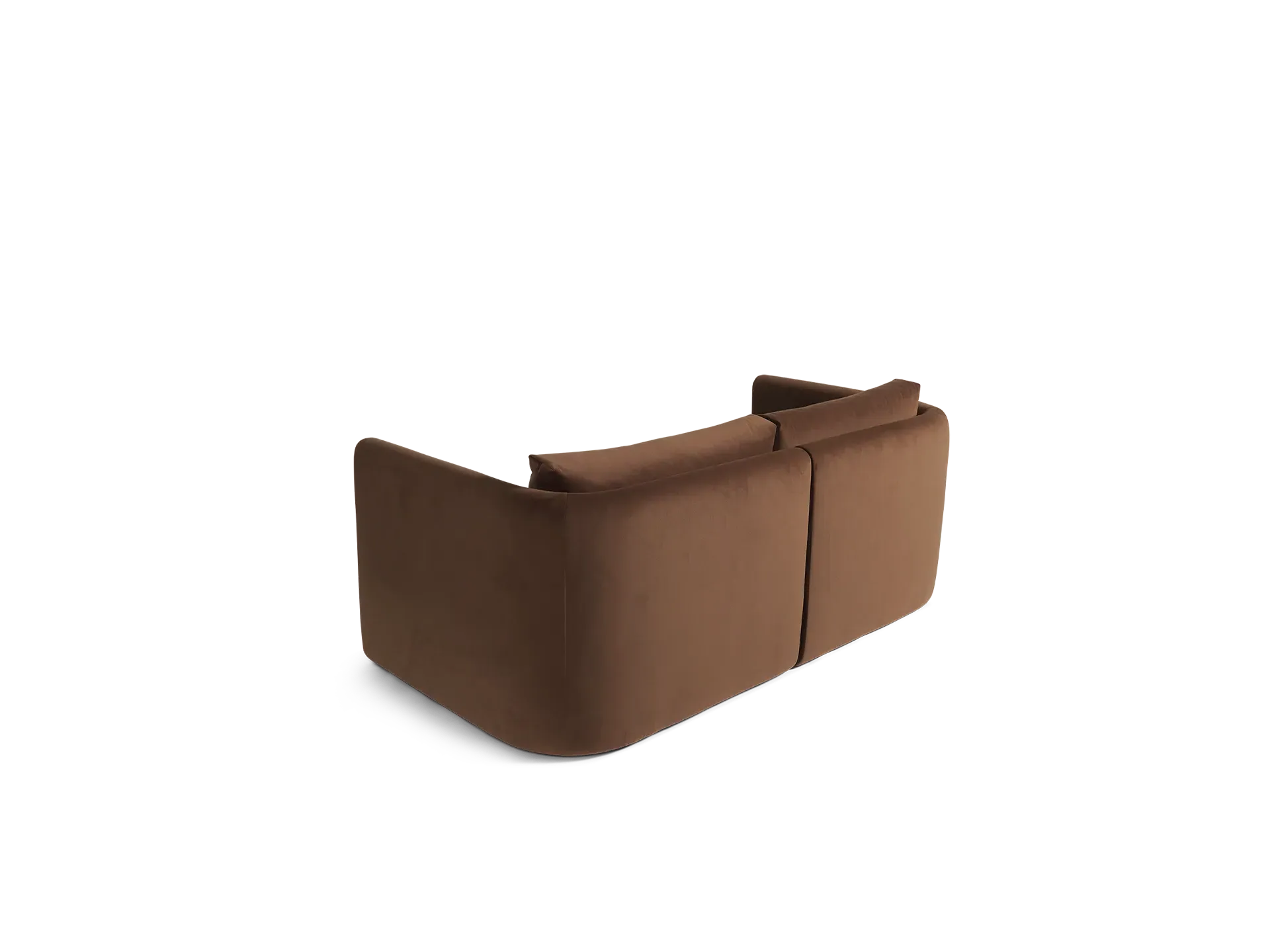 Dase Sofa Armrest Left - Soft Brown, Velvet