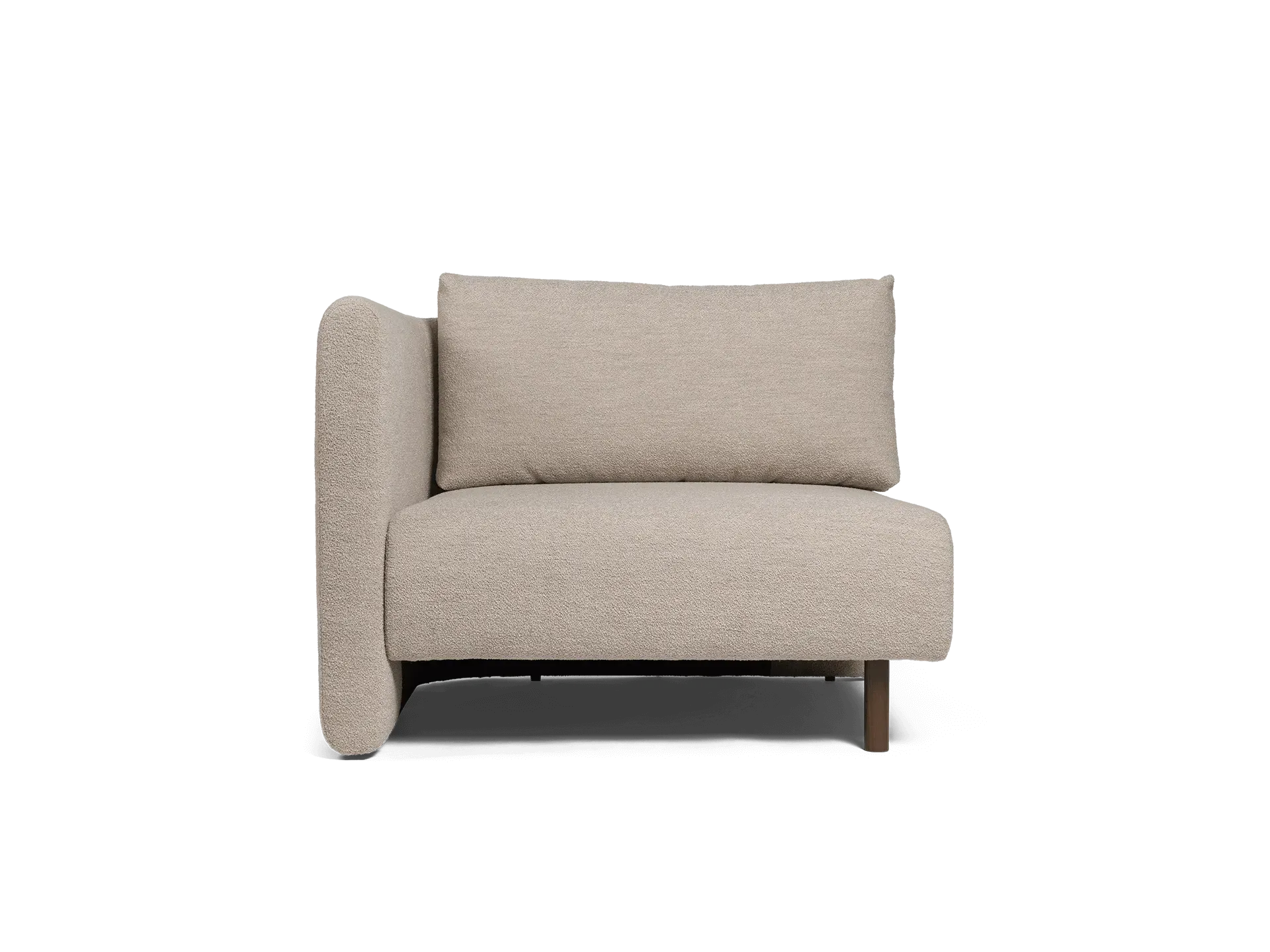 Dase Sofa Armrest Right - Natural, Bouclé