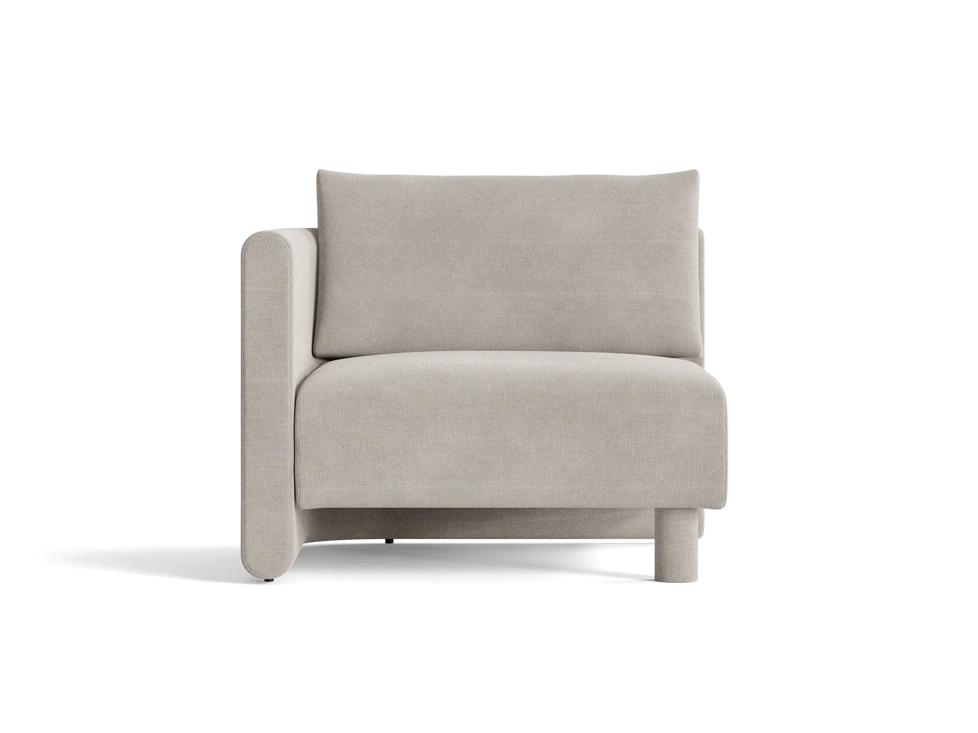 Dase Sofa Armrest Right - Natural, Cotton Linen image