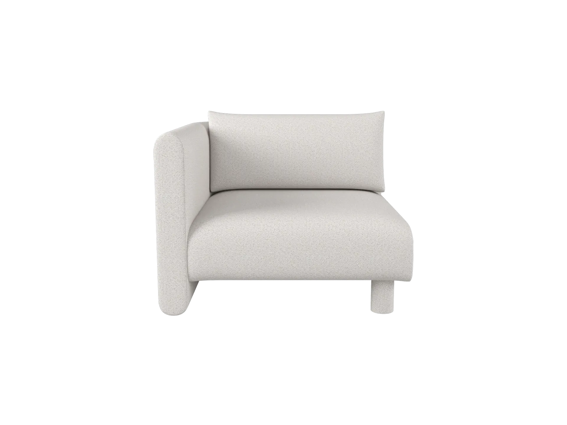 Dase Sofa Armrest Right - Off-white, Bouclé