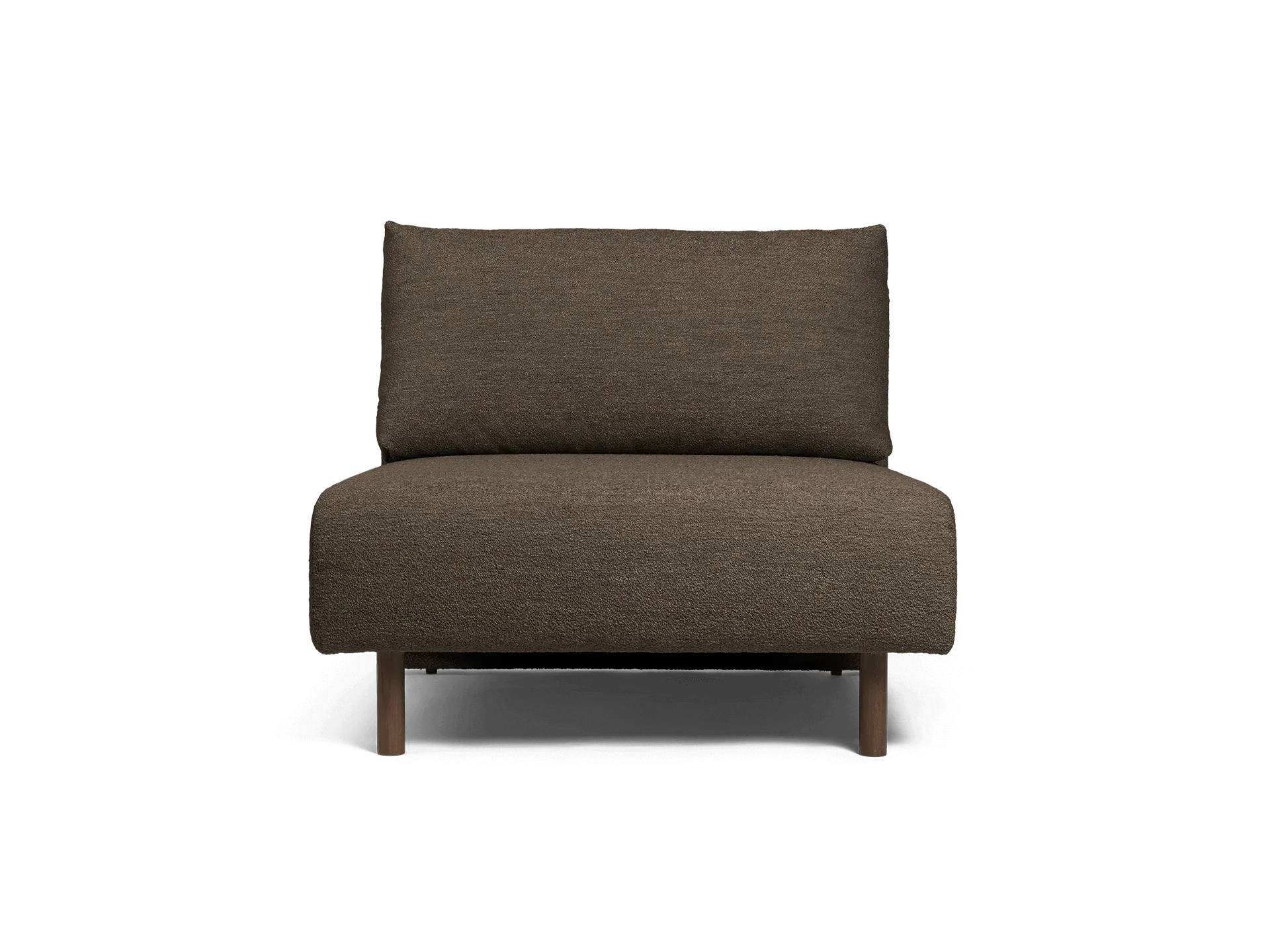 Dase Sofa Center - Dark Brown, Soft Bouclé