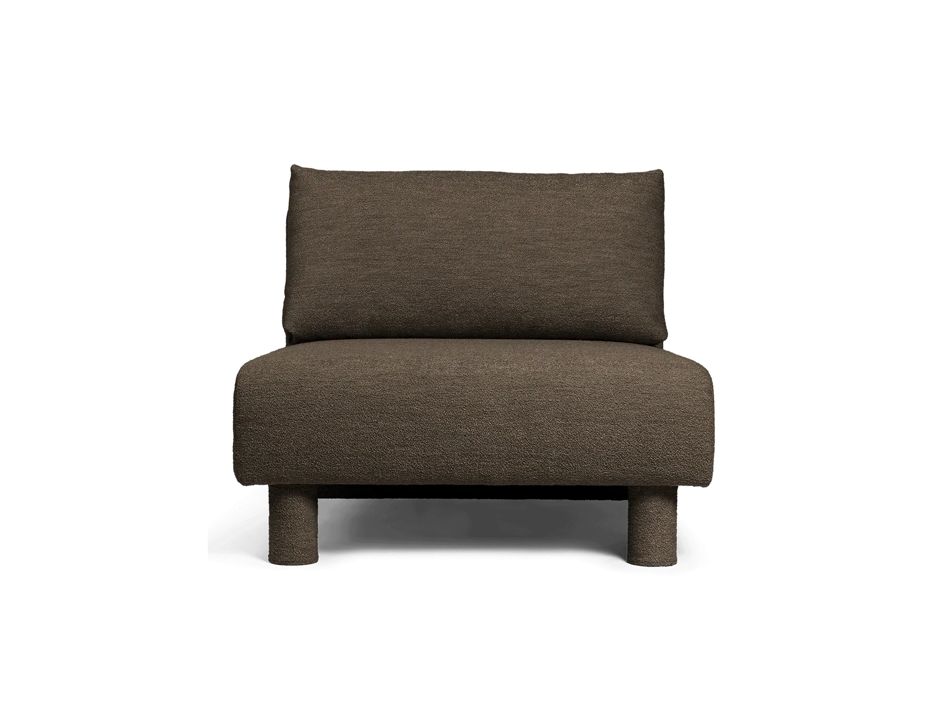 Dase Sofa Center - Dark Brown, Soft Bouclé image