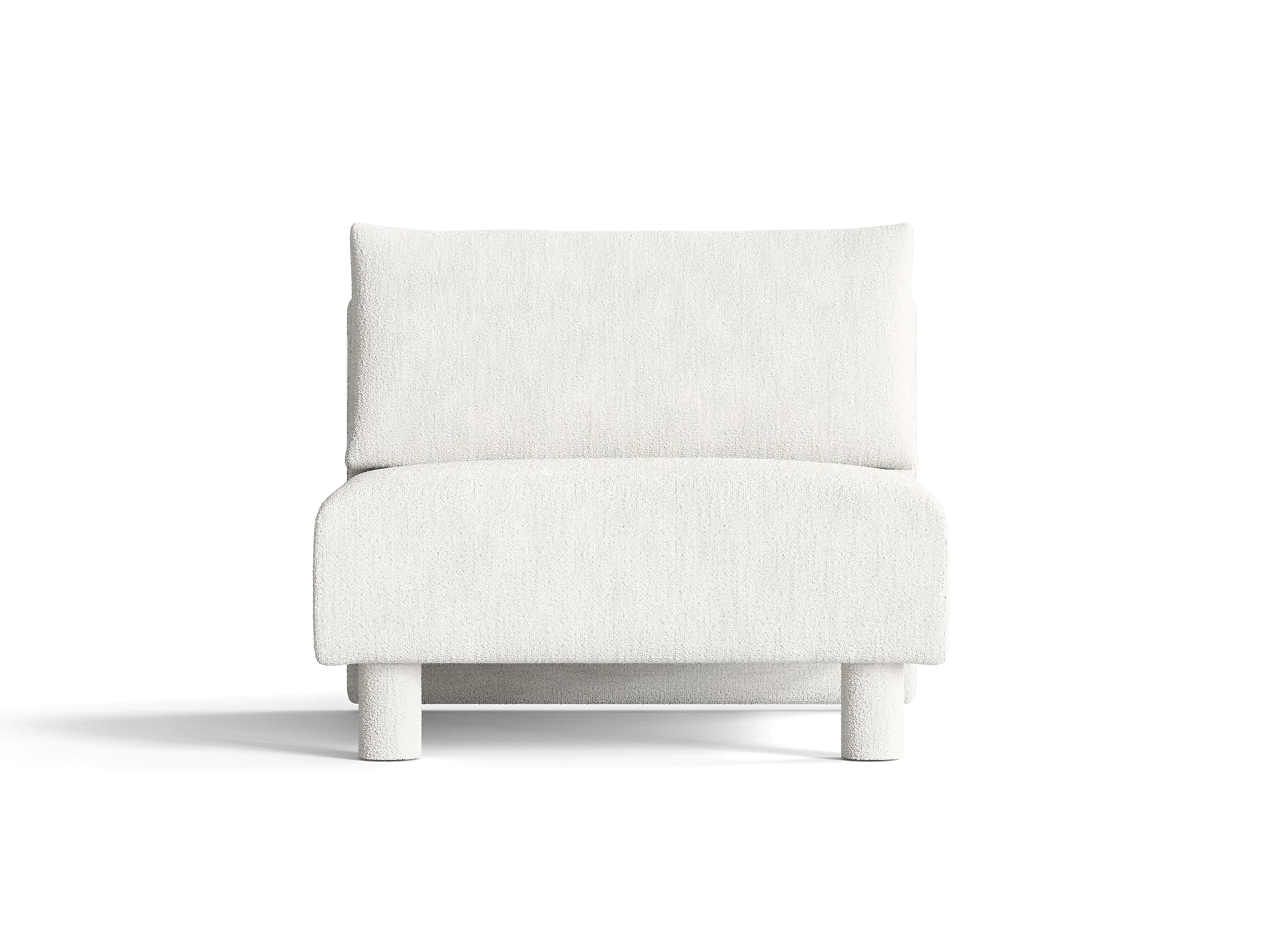 Dase Sofa Center - Off-White, Bouclé
