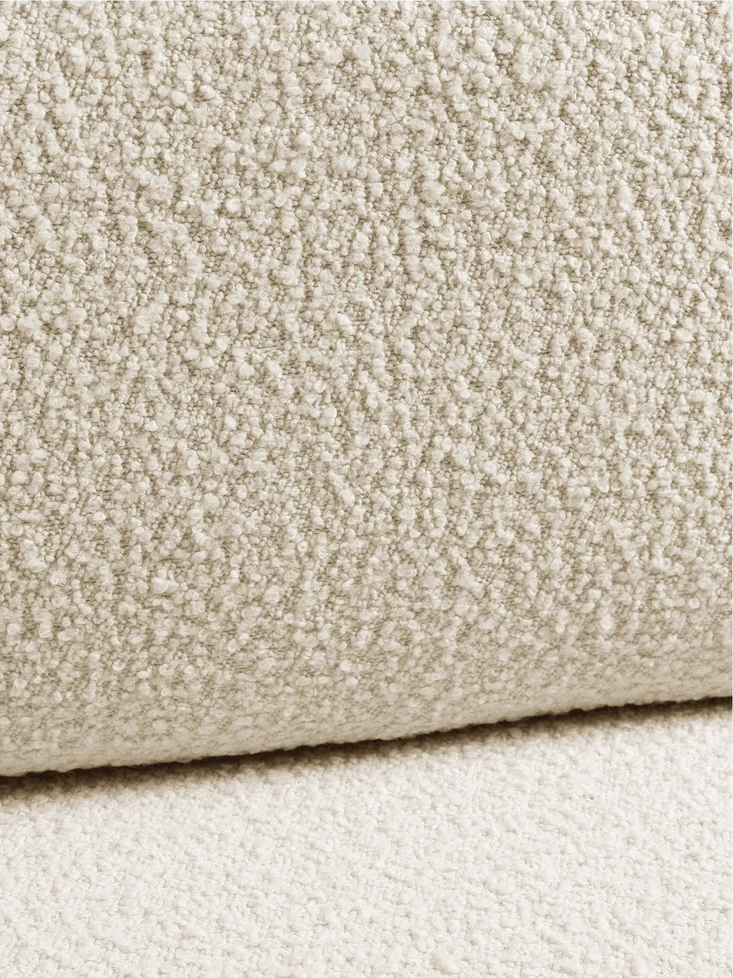 Dase Sofa Center - Off-White, Nordic Bouclé