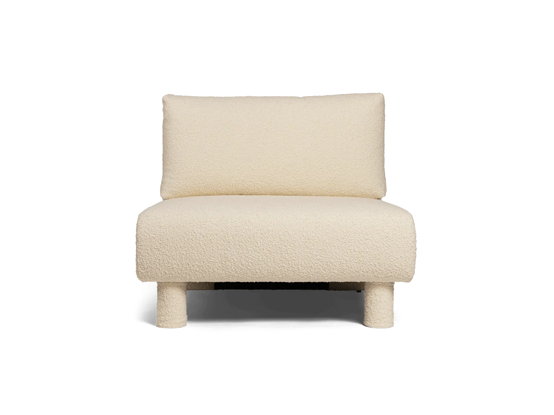 Dase Sofa Center - Off-White, Nordic Bouclé