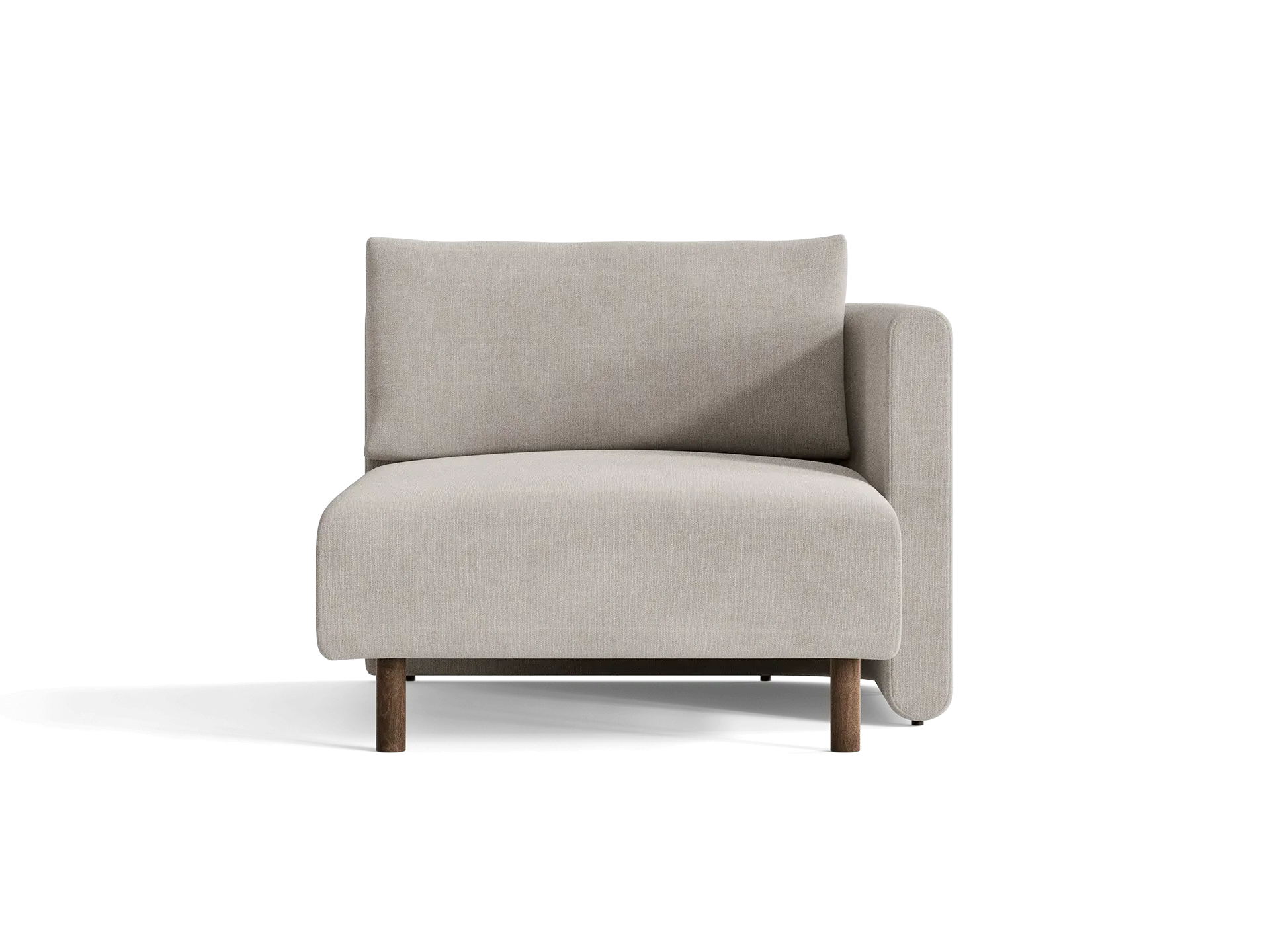 Dase Sofa Chaise Longue Left - Natural, Cotton Linen