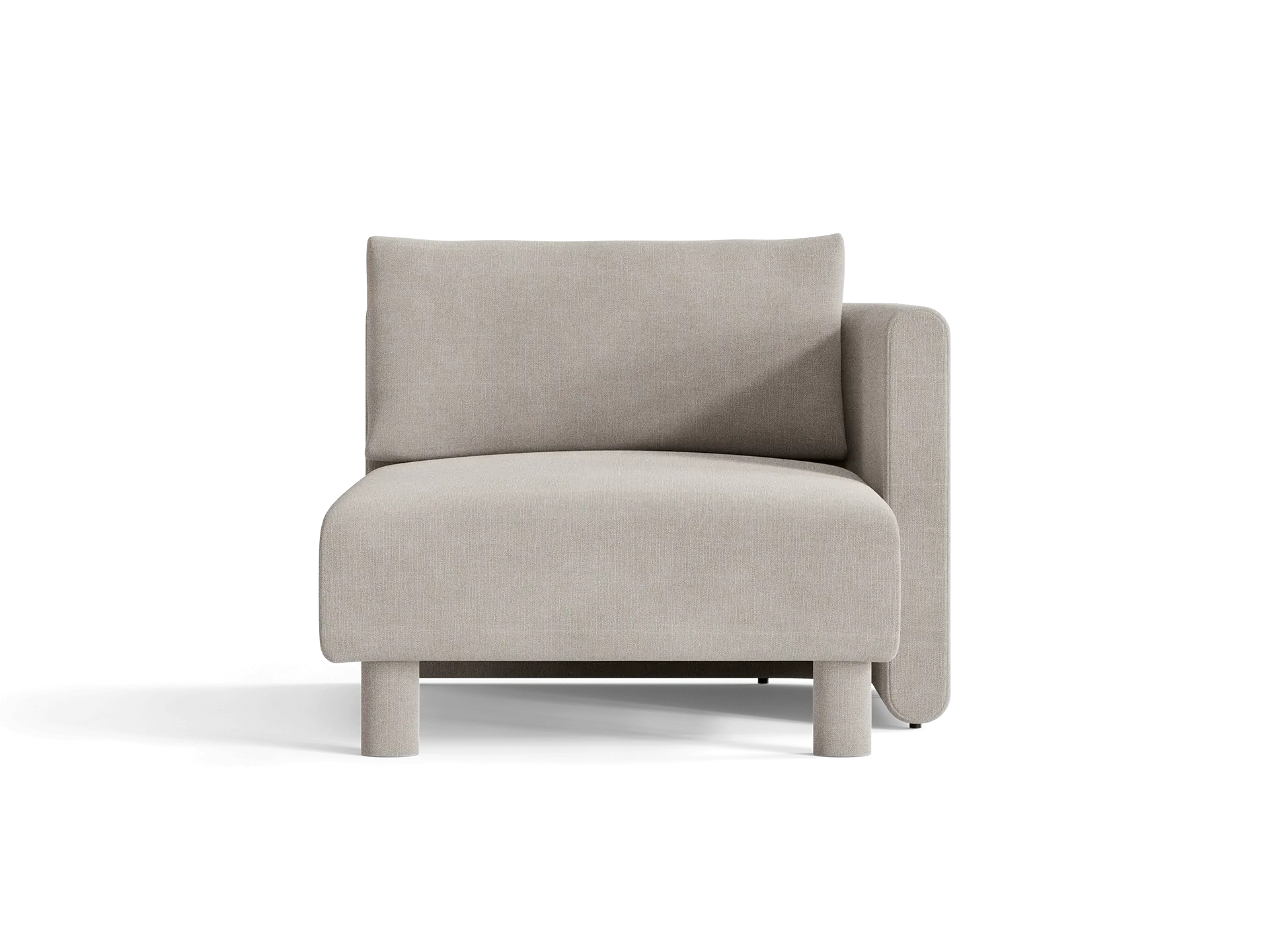 Dase Sofa Chaise Longue Left - Natural, Cotton Linen