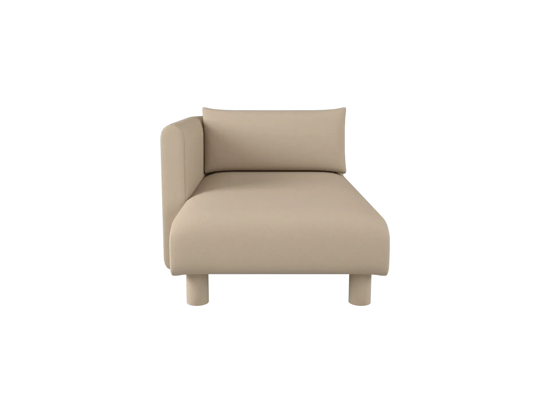 Dase Sofa Chaise Longue Right - Off-white