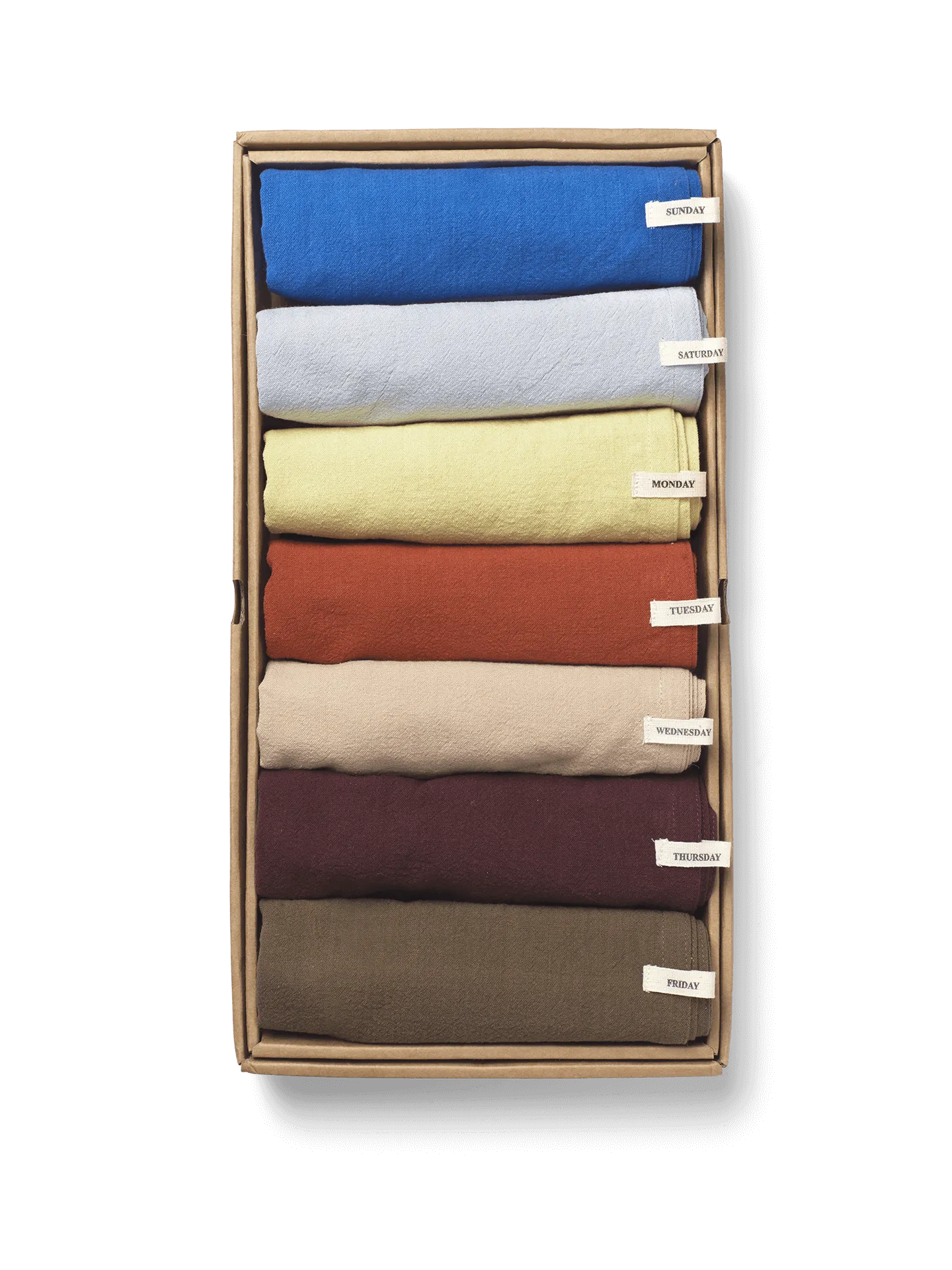 Day Tea Towel Set of 7 - Bold image