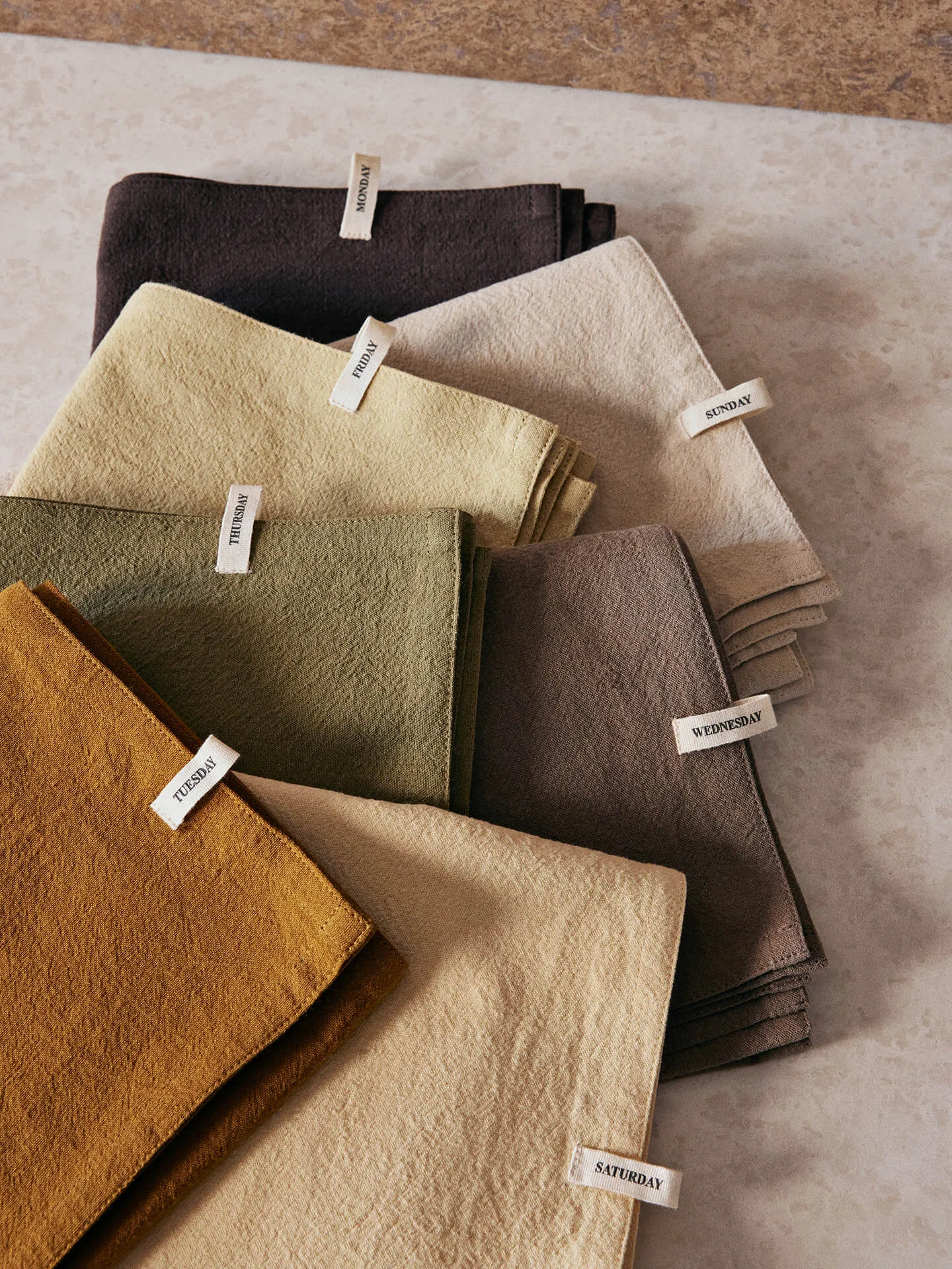 Day Tea Towel Set of 7 - Calm