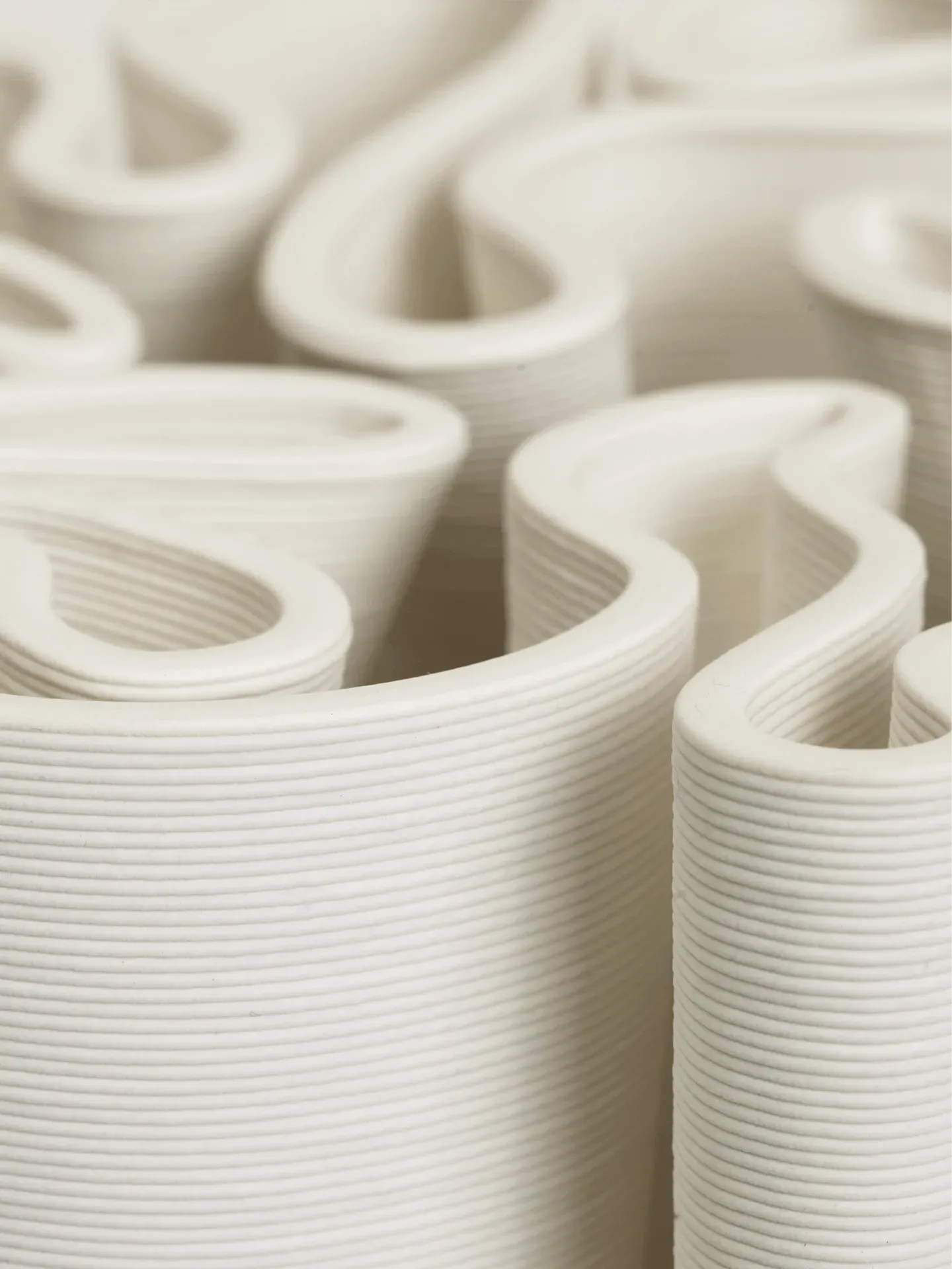 Dedali Large Vase - Off-White