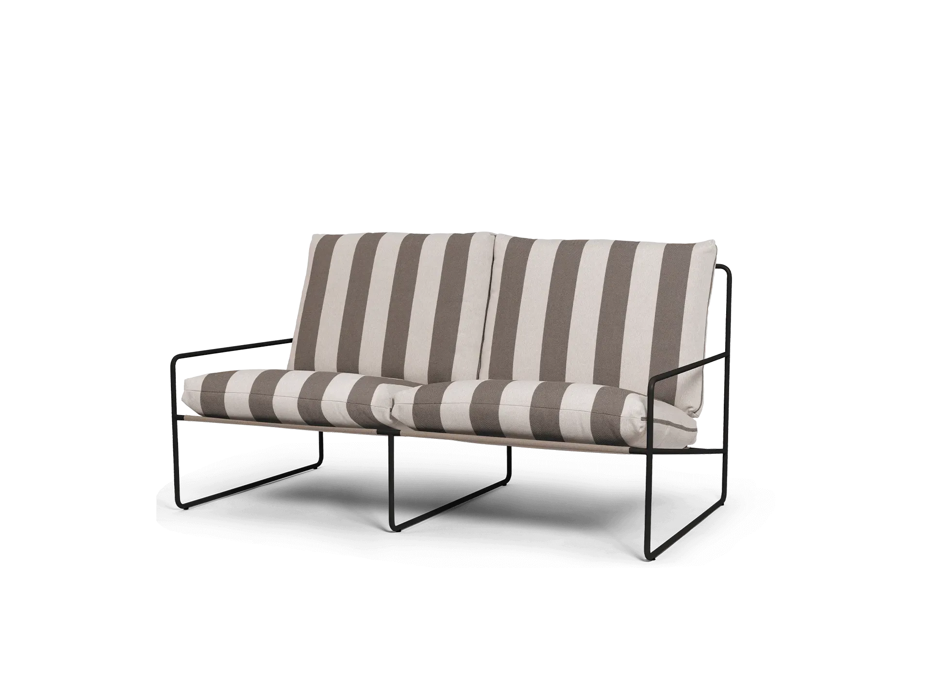 Desert 2-Seater Outdoor Sofa - Black